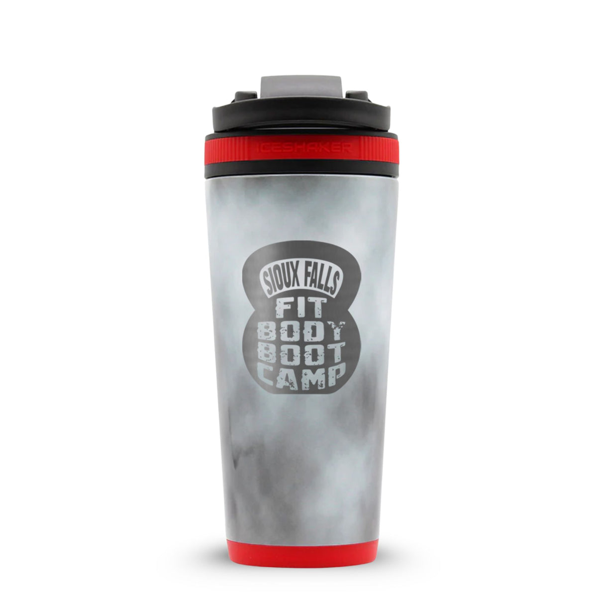 CUSTOM Sioux Falls Fit Body Boot Camp Kettlebell 26oz Ice Shaker - American Flag