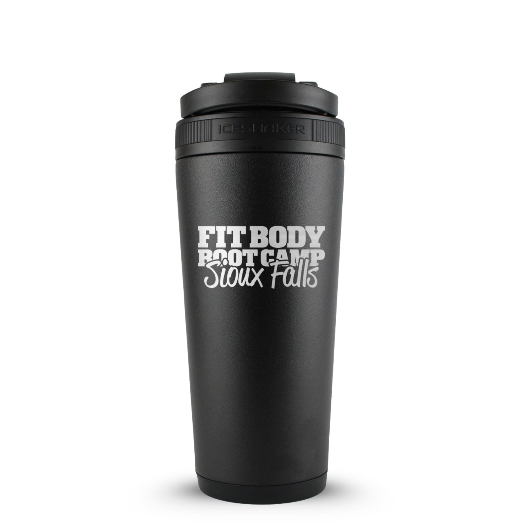 CUSTOM Sioux Falls Fit Body Boot Camp 26oz Ice Shaker - Black