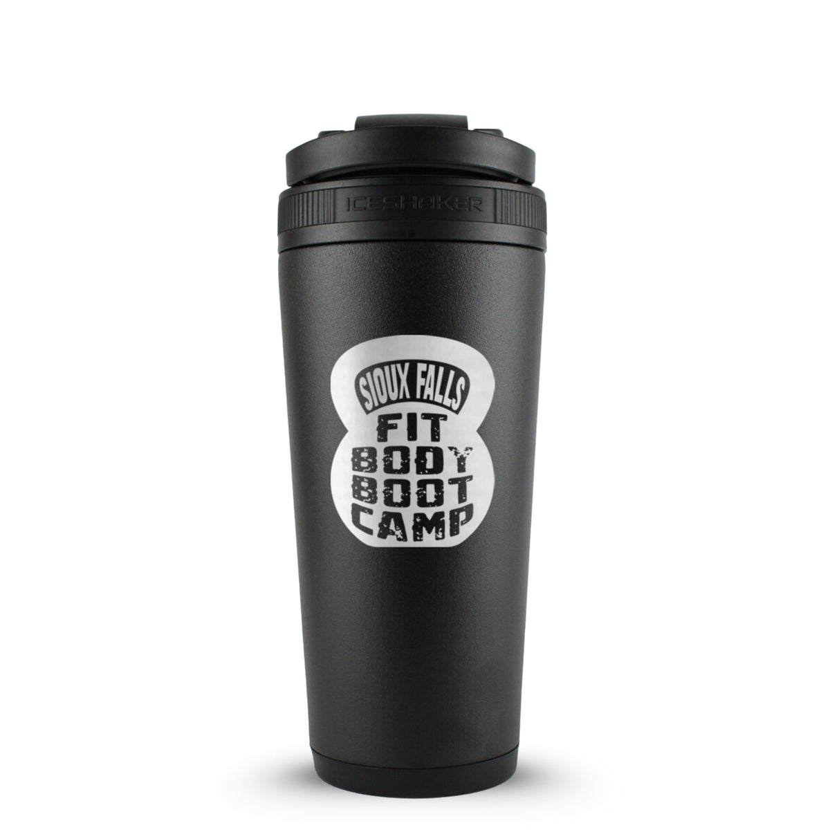 Custom Sioux Falls Fit Body Boot Camp Kettlebell 26oz Ice Shakers