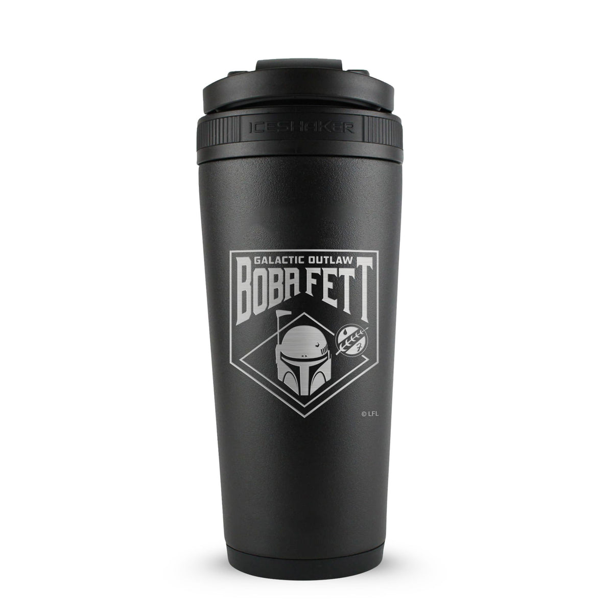 Star Wars Boba Fett Galactic Outlaw 26oz Ice Shaker - Black