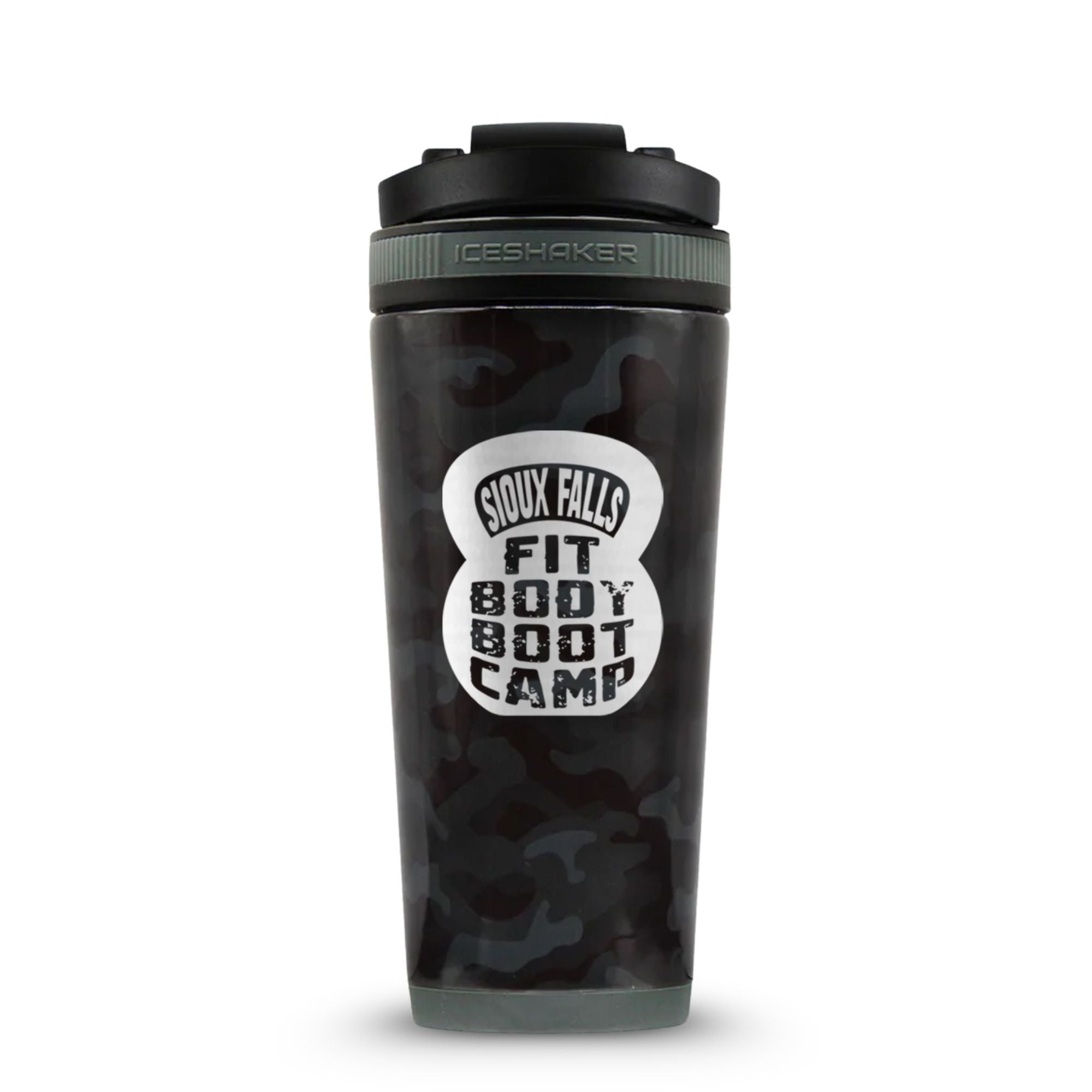 Custom Sioux Falls Fit Body Boot Camp Kettlebell 26oz Ice Shakers