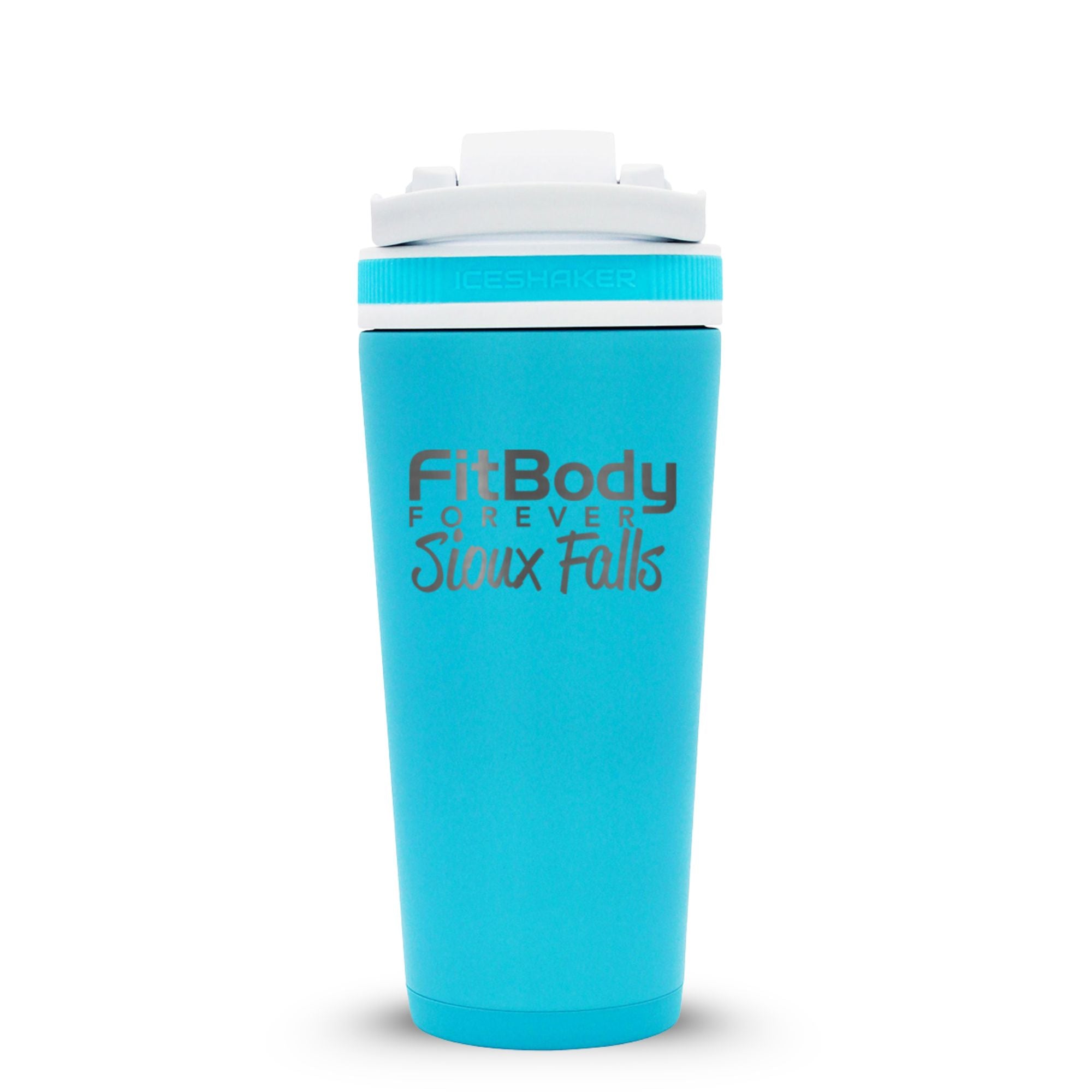 CUSTOM Sioux Falls Fit Body Forever 26oz Ice Shaker - Caribbean Blue