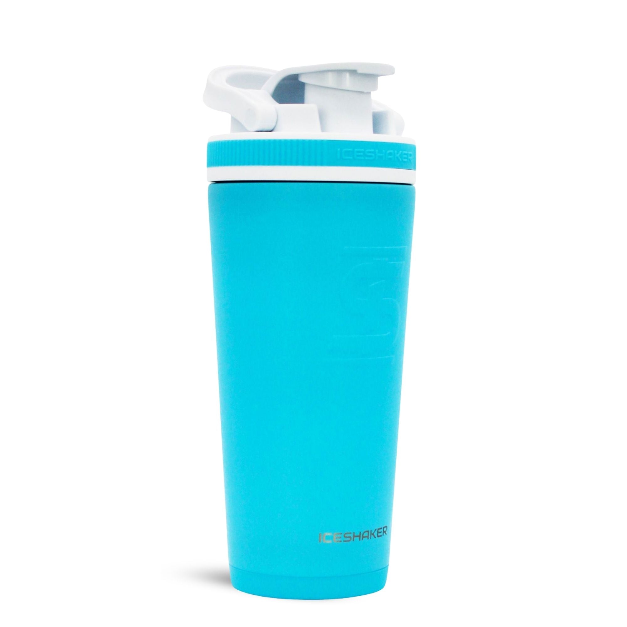 CUSTOM Sports Logo 26oz Ice Shaker - Caribbean Blue