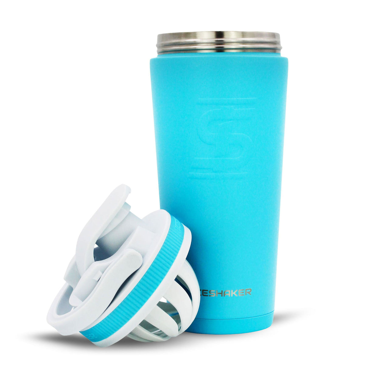 Caribbean Blue 26oz Ice Shaker Bundle