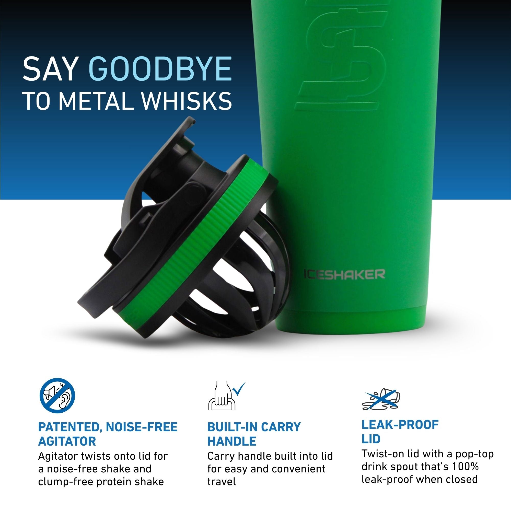 26oz Ice Shaker - Dragon Green