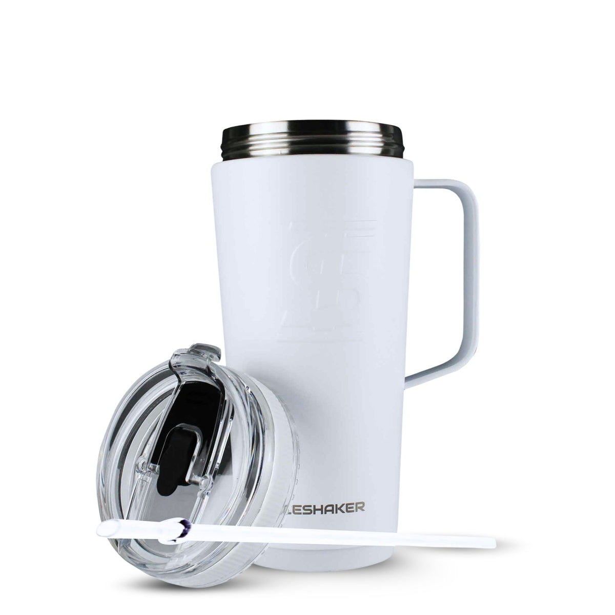 26oz Flex Bottle with Handle - White