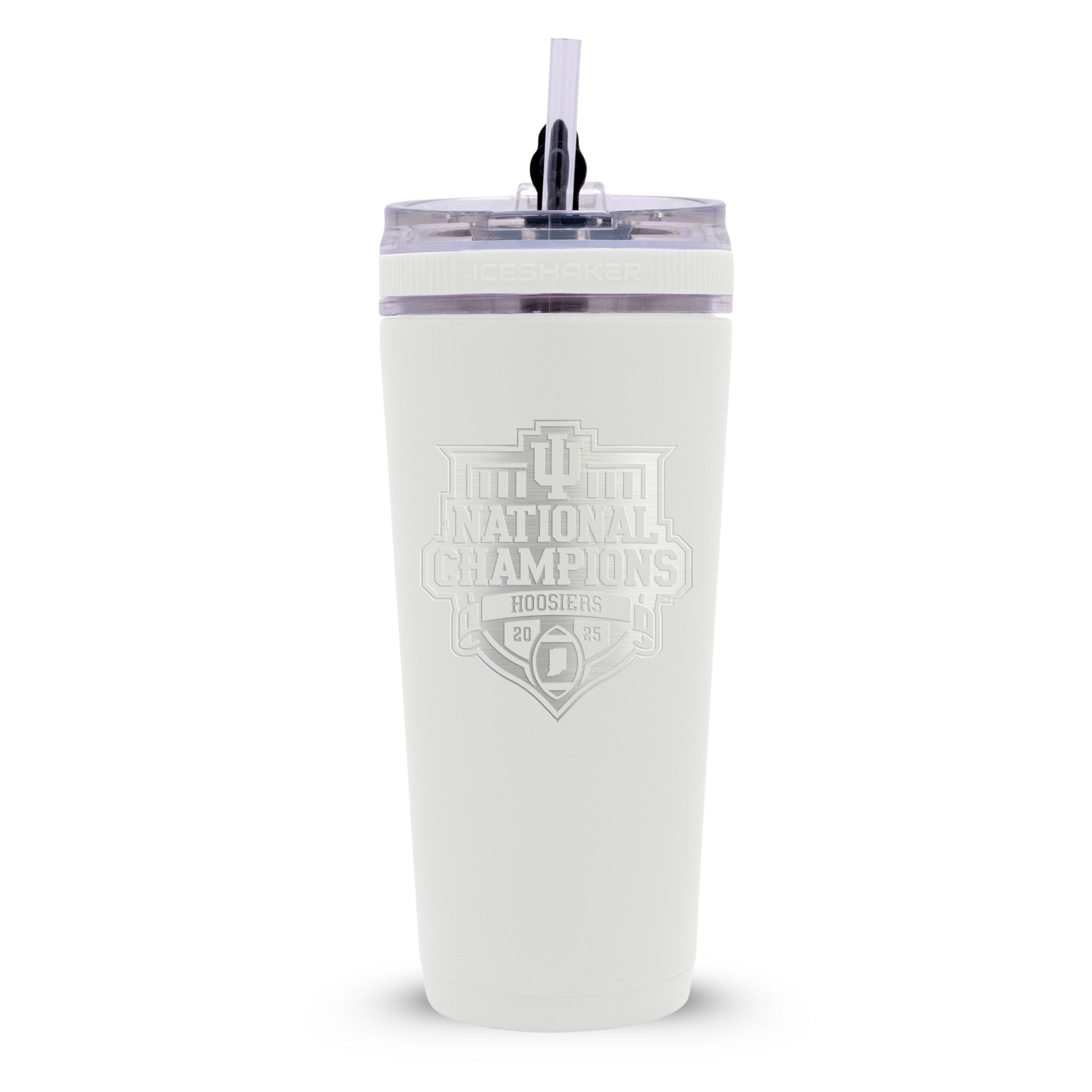 Indiana Hoosiers NCAA 2025 National Football Champs 26oz Flex Bottle