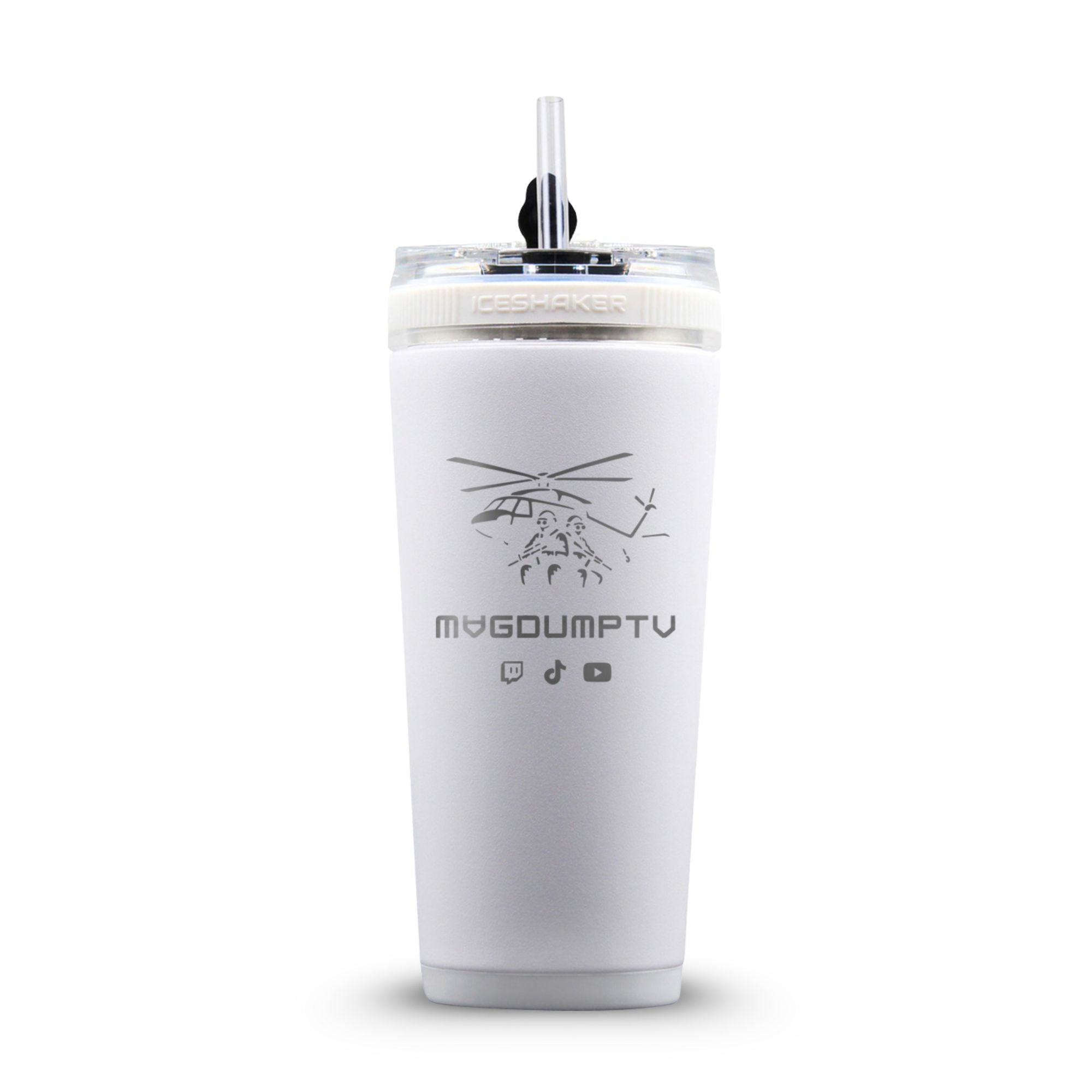 Custom MagDumpTV Helicopter 26oz Flex Bottle
