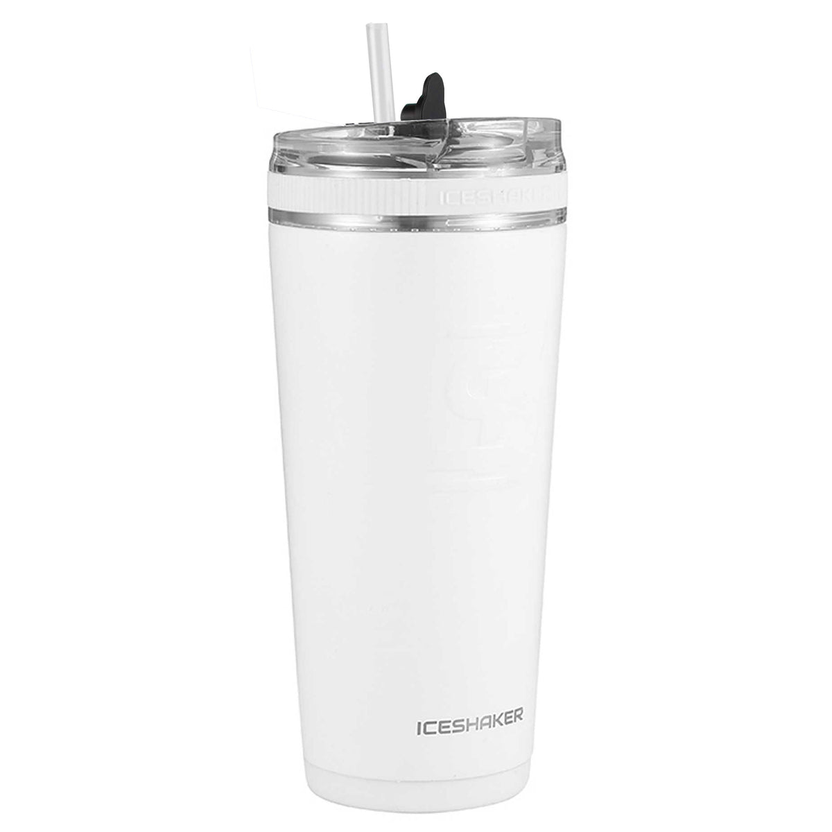 8x8 Custom 26oz Flex Bottle - White