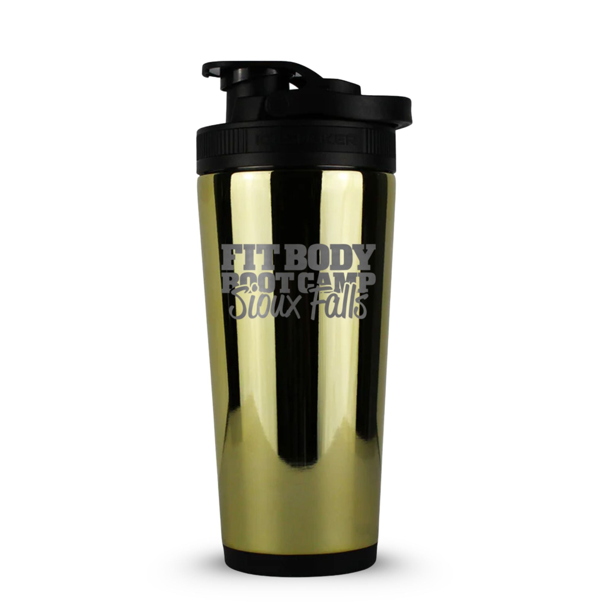 CUSTOM Sioux Falls Fit Body Boot Camp 26oz Ice Shaker - Gold