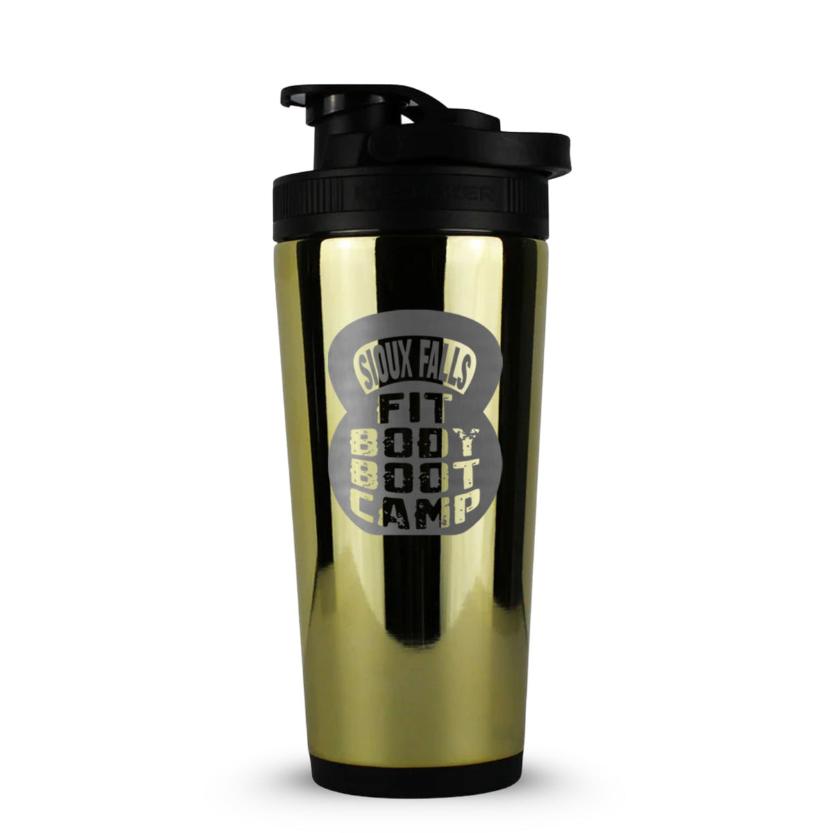 Custom Sioux Falls Fit Body Boot Camp Kettlebell 26oz Ice Shakers