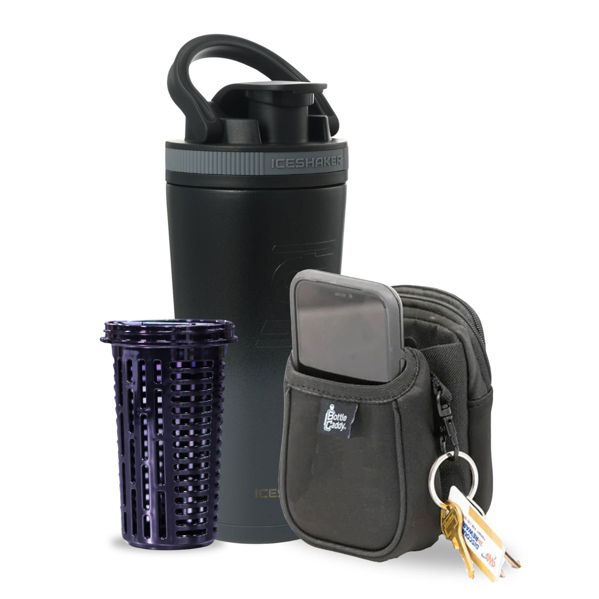 Grey Color Rush 26oz Ice Shaker Bundle
