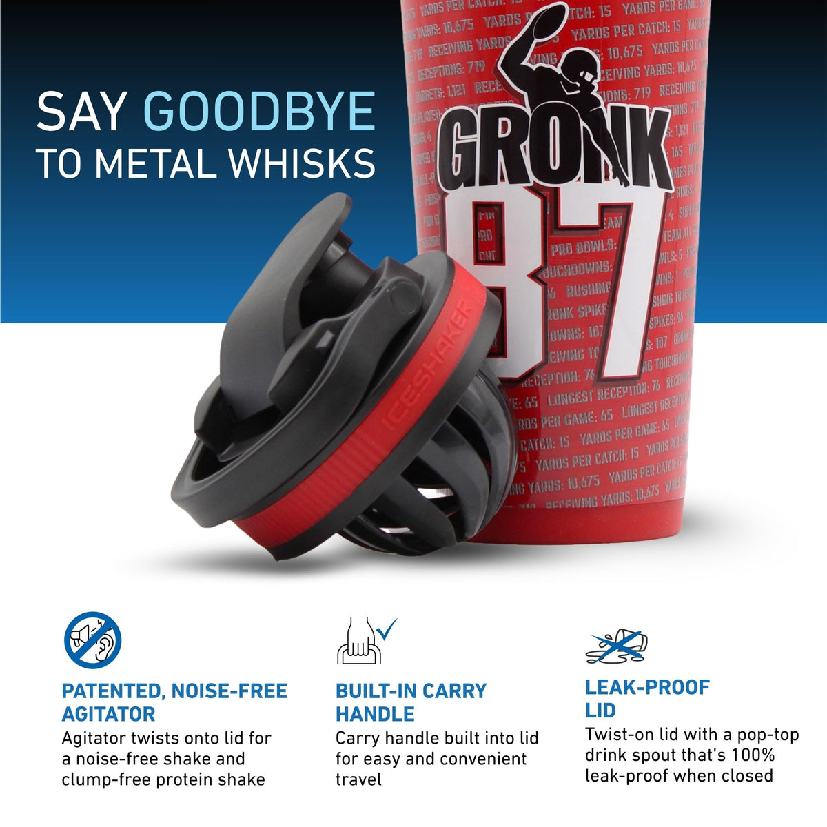 26oz Ice Shaker - Gronk 87 Record Breaker Edition