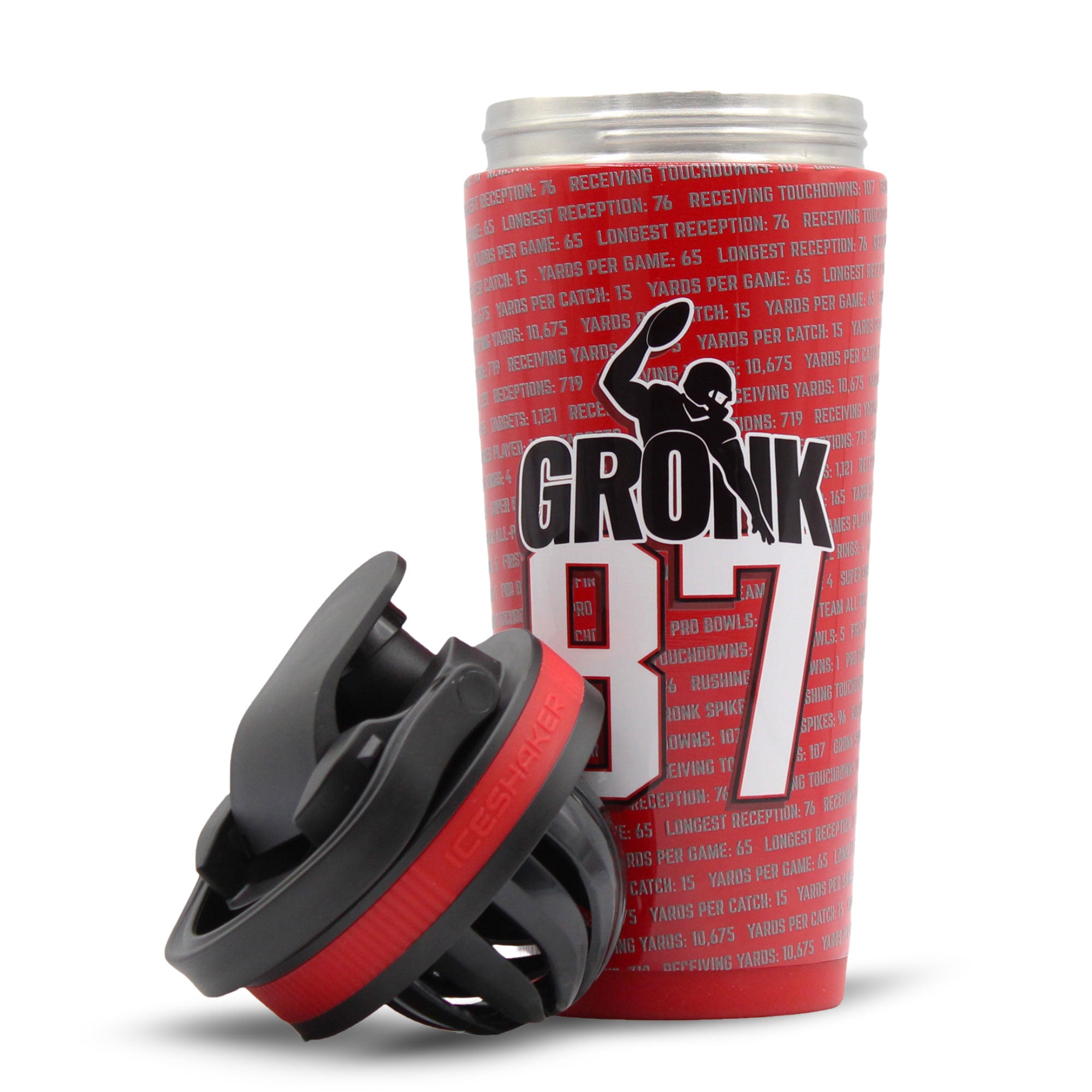 Gronk 87 Record Breaker Edition 26oz Ice Shaker Bundle