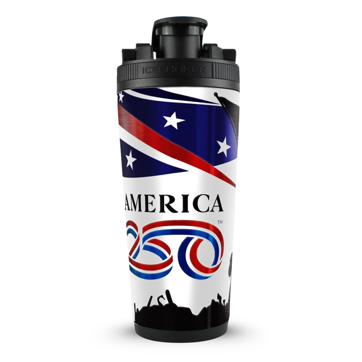 Ice Shaker Iwo Jima Raising Flag 4D 26oz Ice Shaker