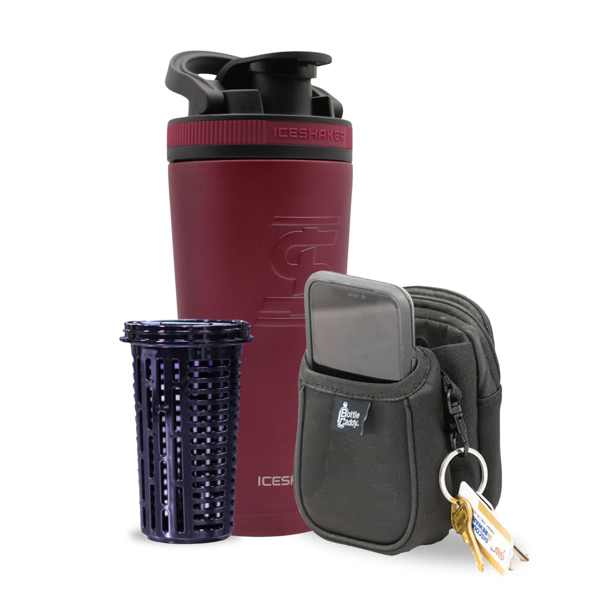 Maroon 26oz Ice Shaker Bundle