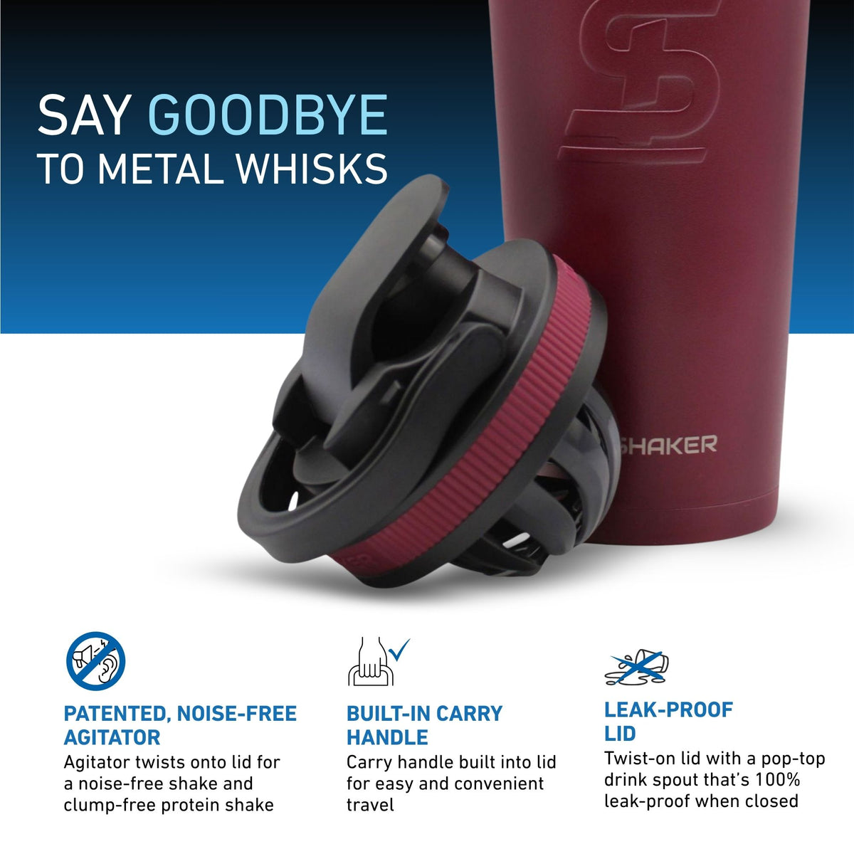 26oz Ice Shaker - Maroon