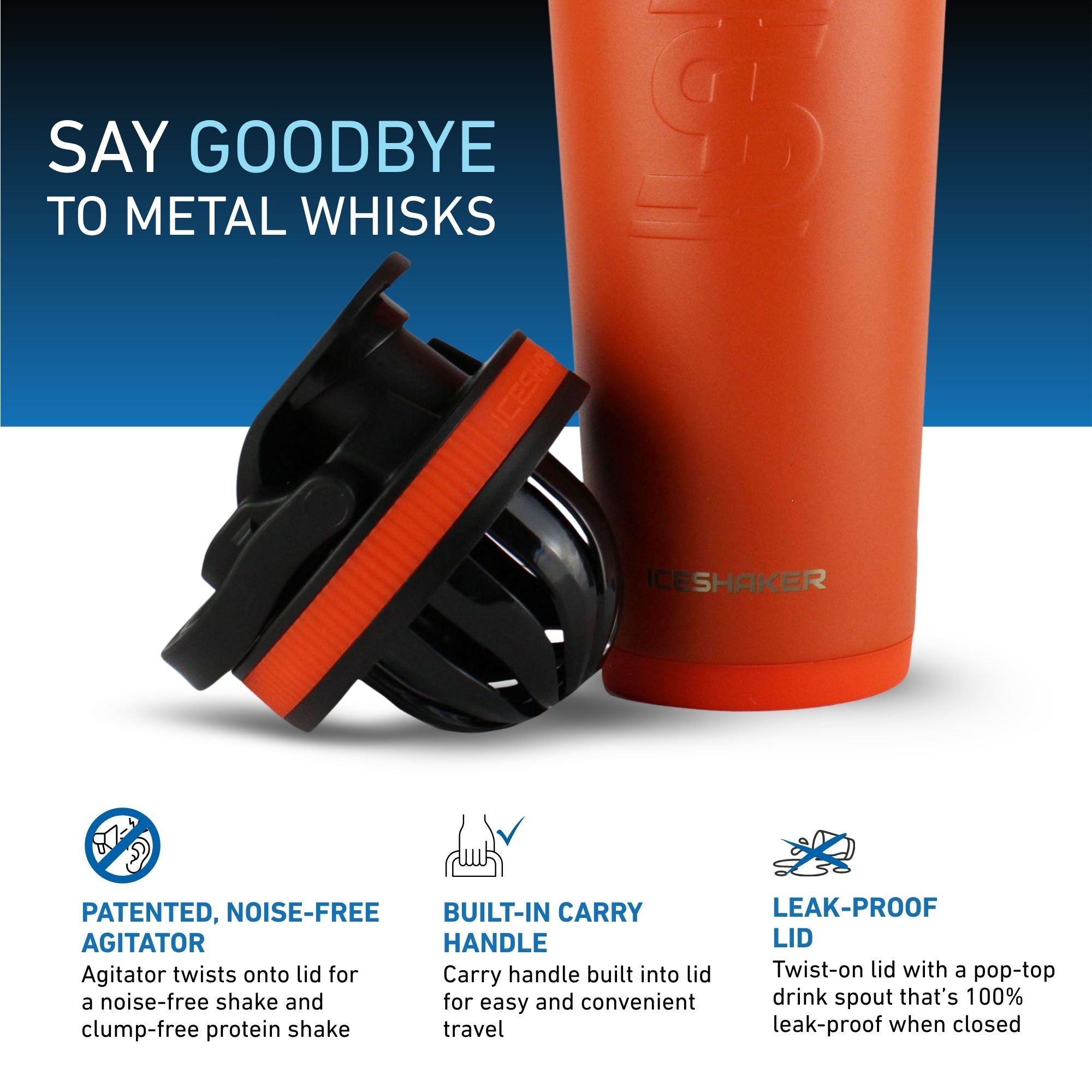 26oz Ice Shaker - Orange
