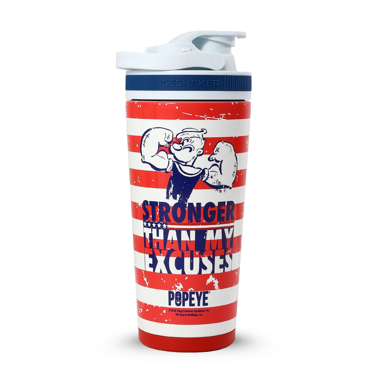 Popeye The Sailor Series 4D 26oz Ice Shaker - Stronger Than My Excuses