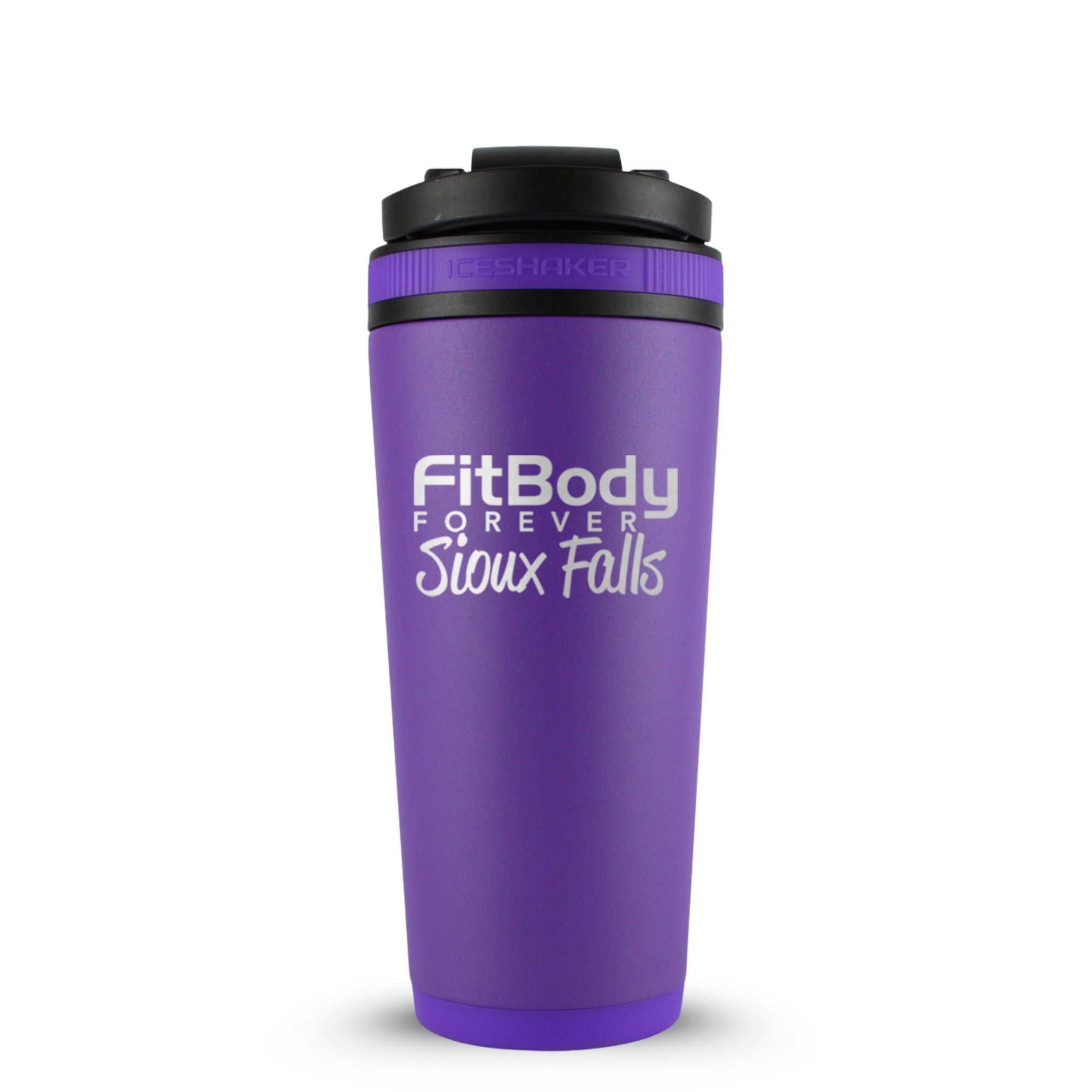 CUSTOM Sioux Falls Fit Body Forever 26oz Ice Shaker - Purple