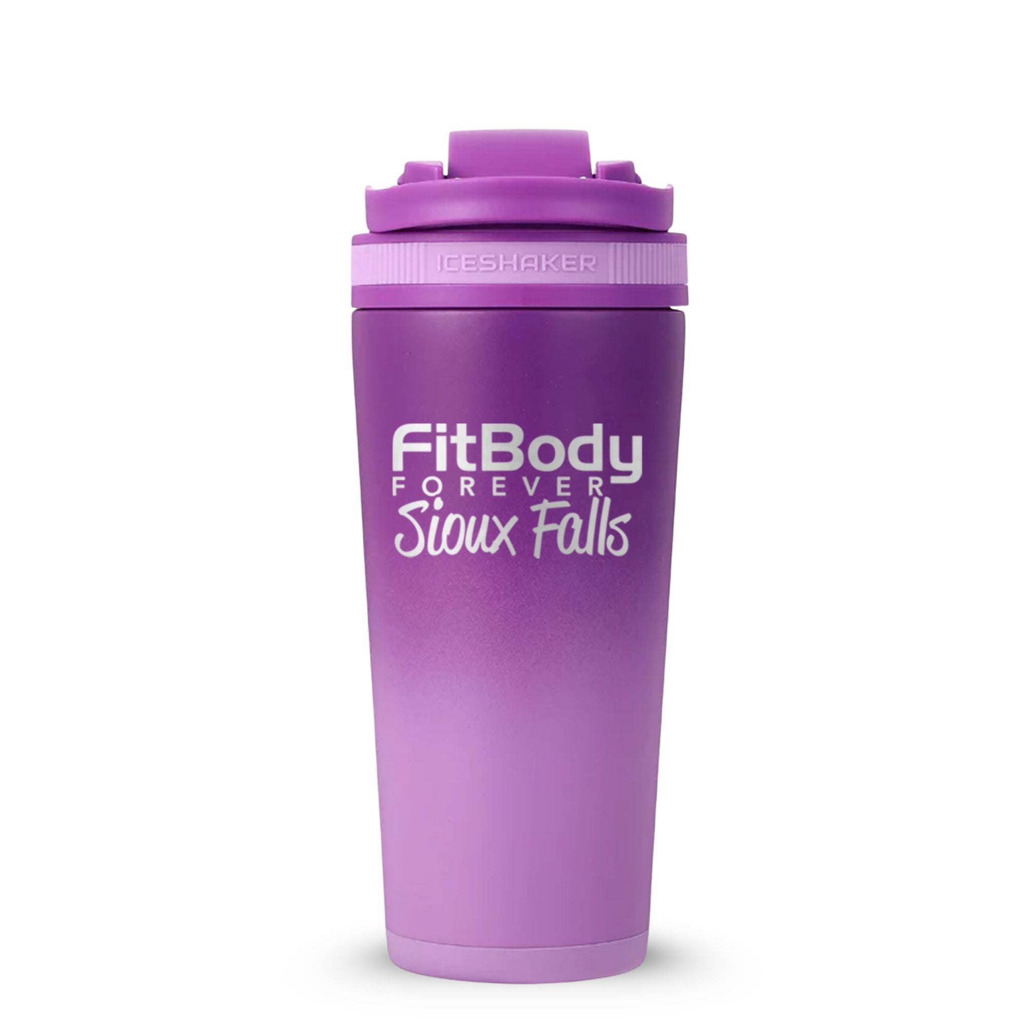CUSTOM Sioux Falls Fit Body Forever 26oz Ice Shaker - Color Rush Purple