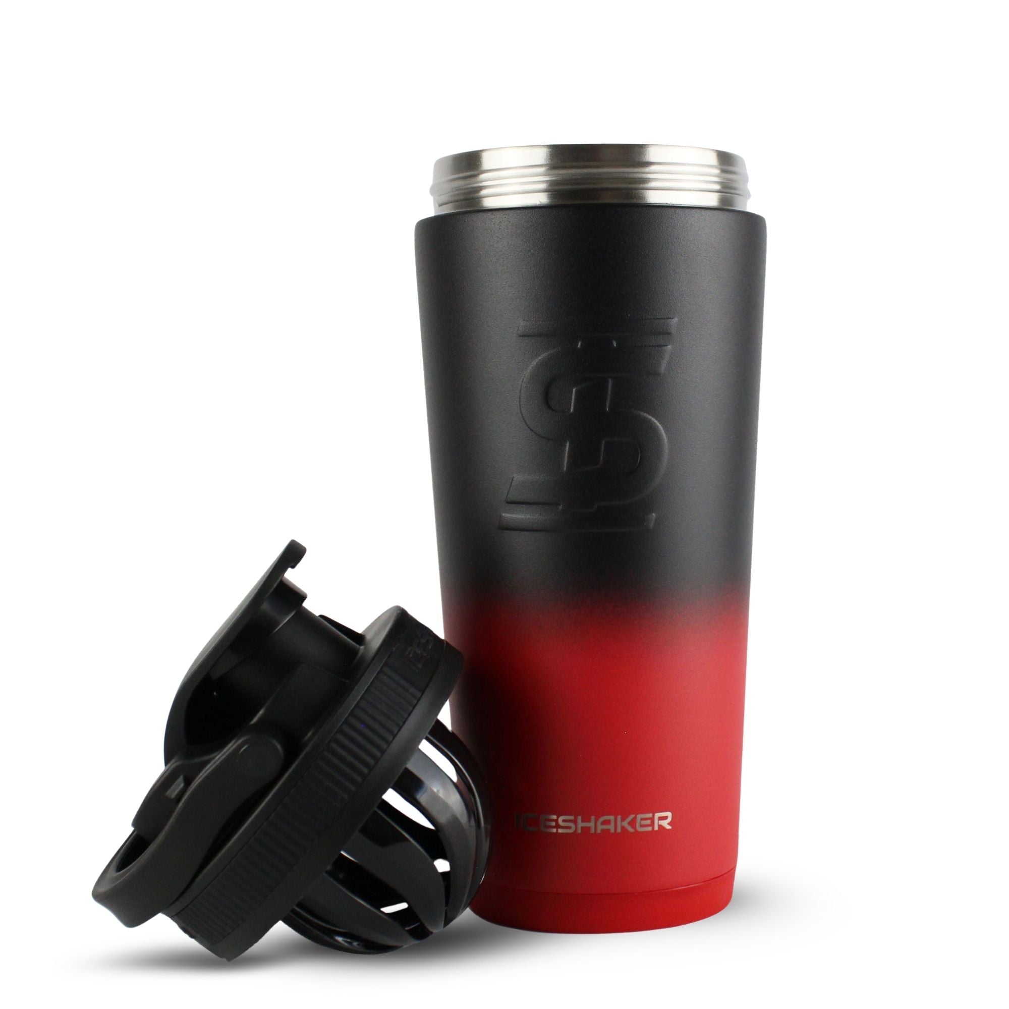 26oz Ice Shaker - Red Black Ombre