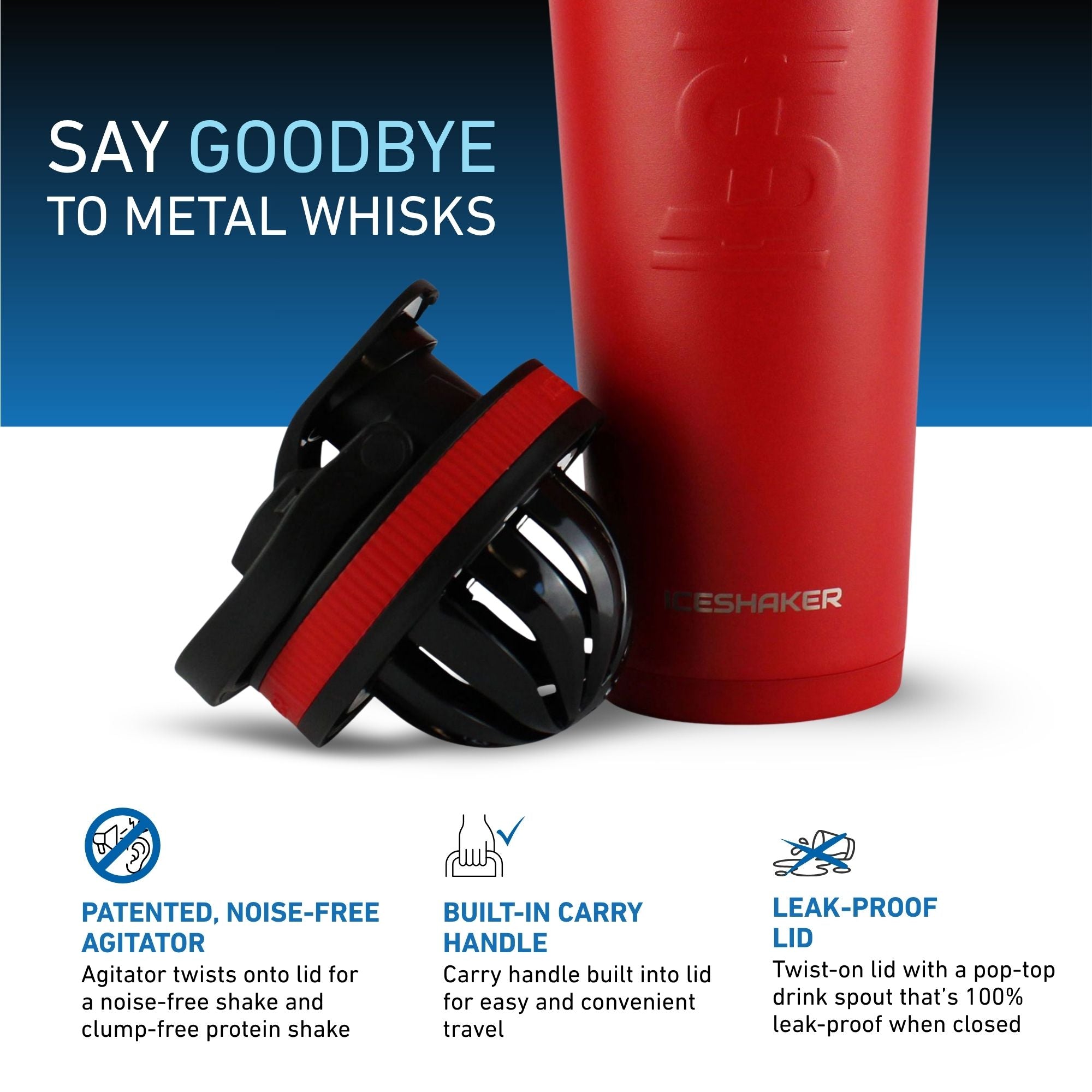 26oz Ice Shaker - Red