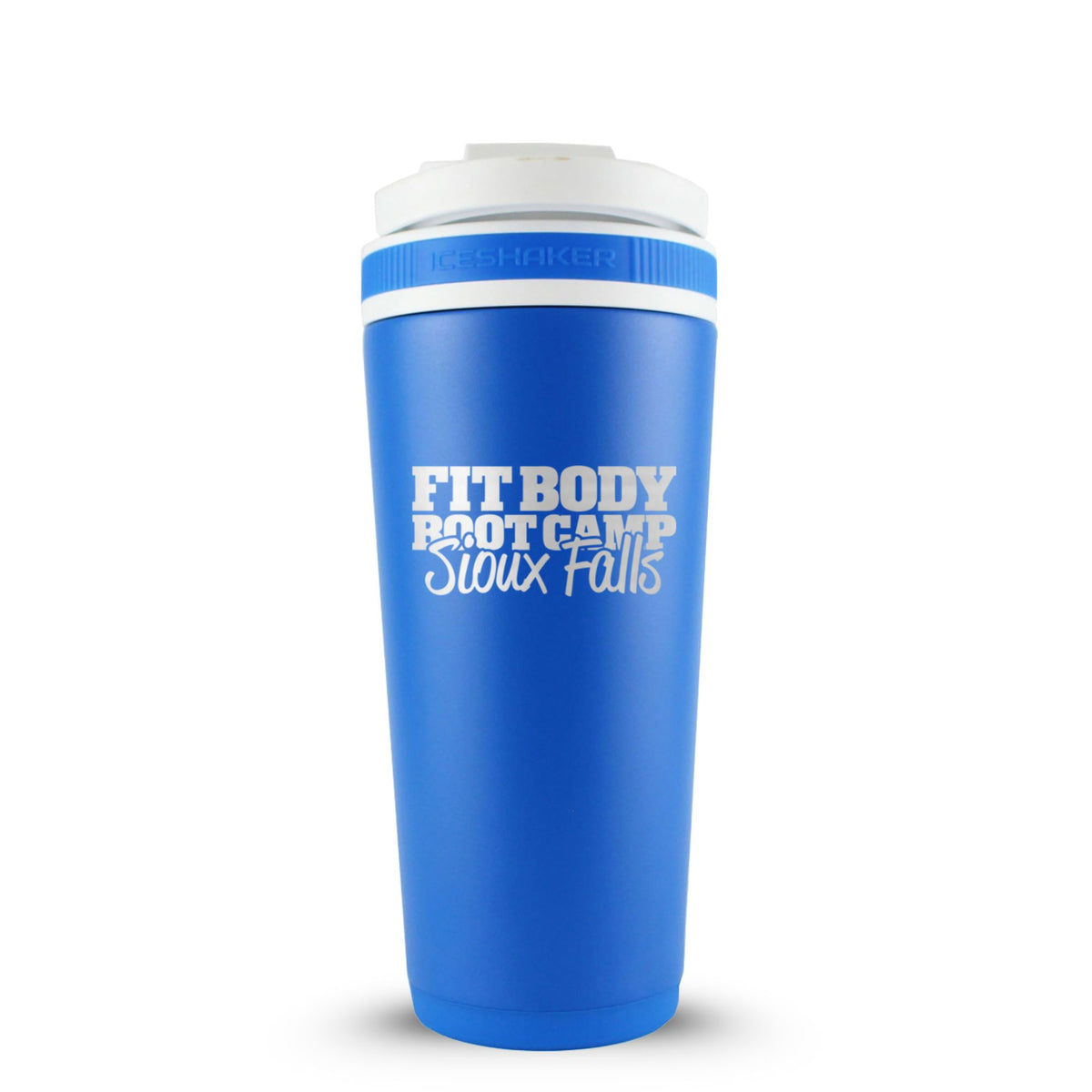 CUSTOM Sioux Falls Fit Body Boot Camp 26oz Ice Shaker - Royal Blue