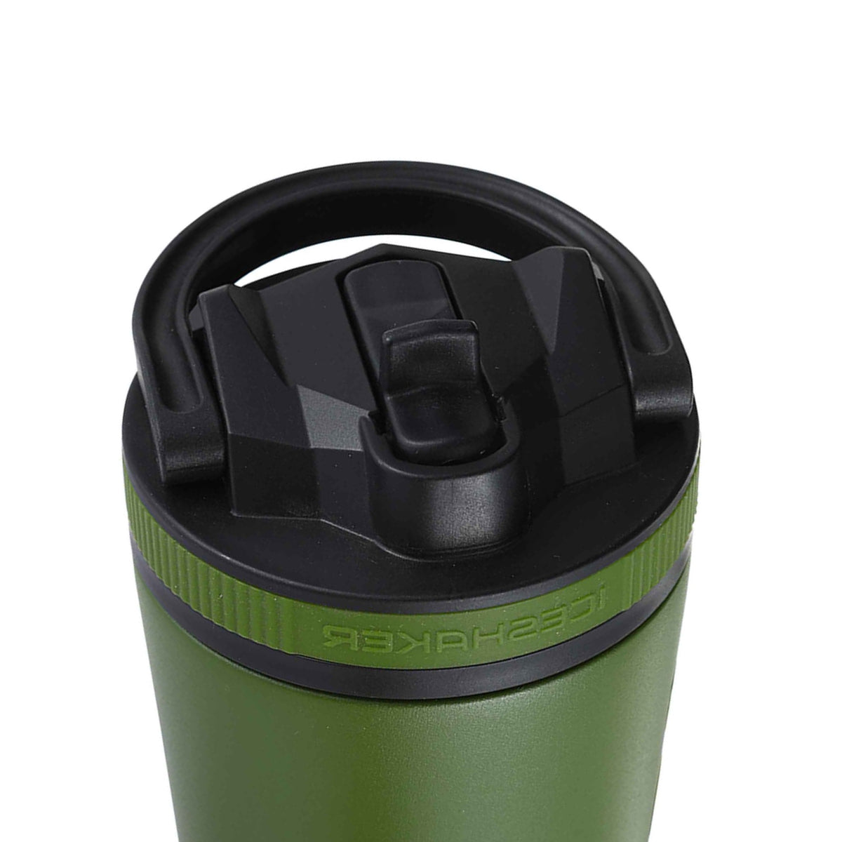 26oz Sport Lid & Internal Straw - Black Lid with Green Band