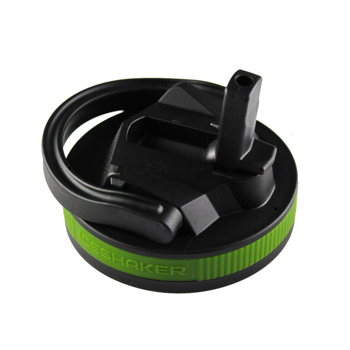 26oz Sport Lid & Internal Straw - Black Lid with Green Band
