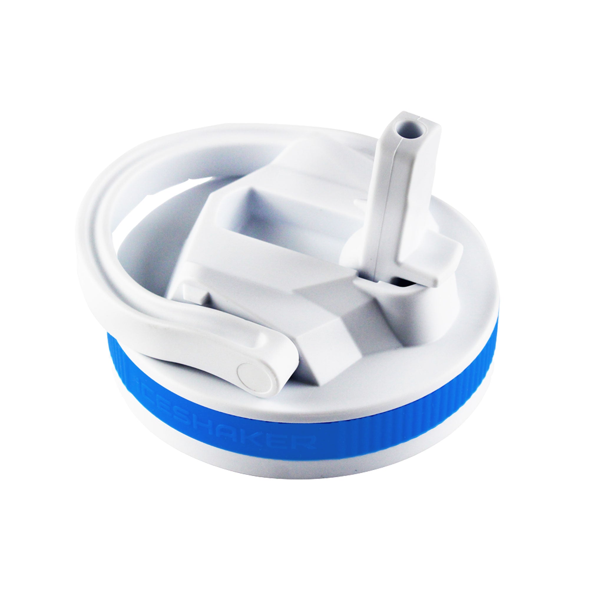 26oz Sport Lid & Internal Straw - White Lid with Royal Blue Band