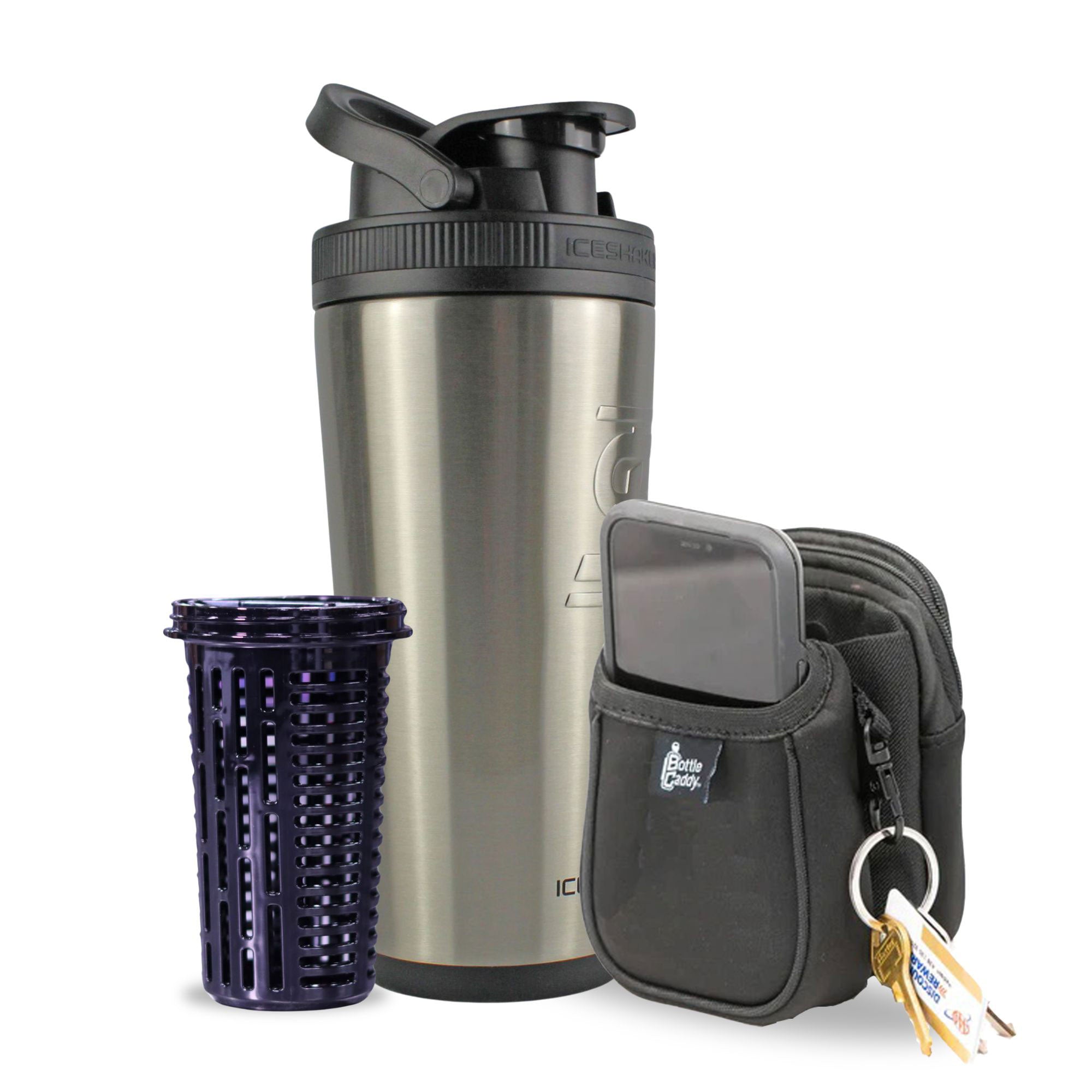 Stainless Steel 26oz Ice Shaker Bundle
