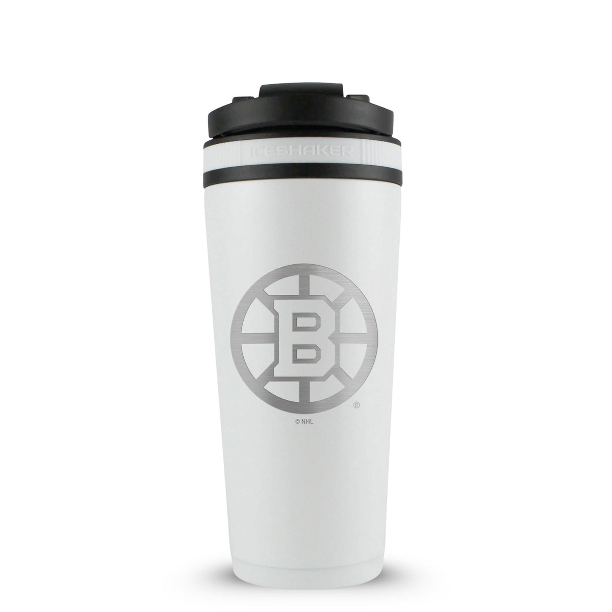 Officially Licensed Boston Bruins 26oz Ice Shaker - White