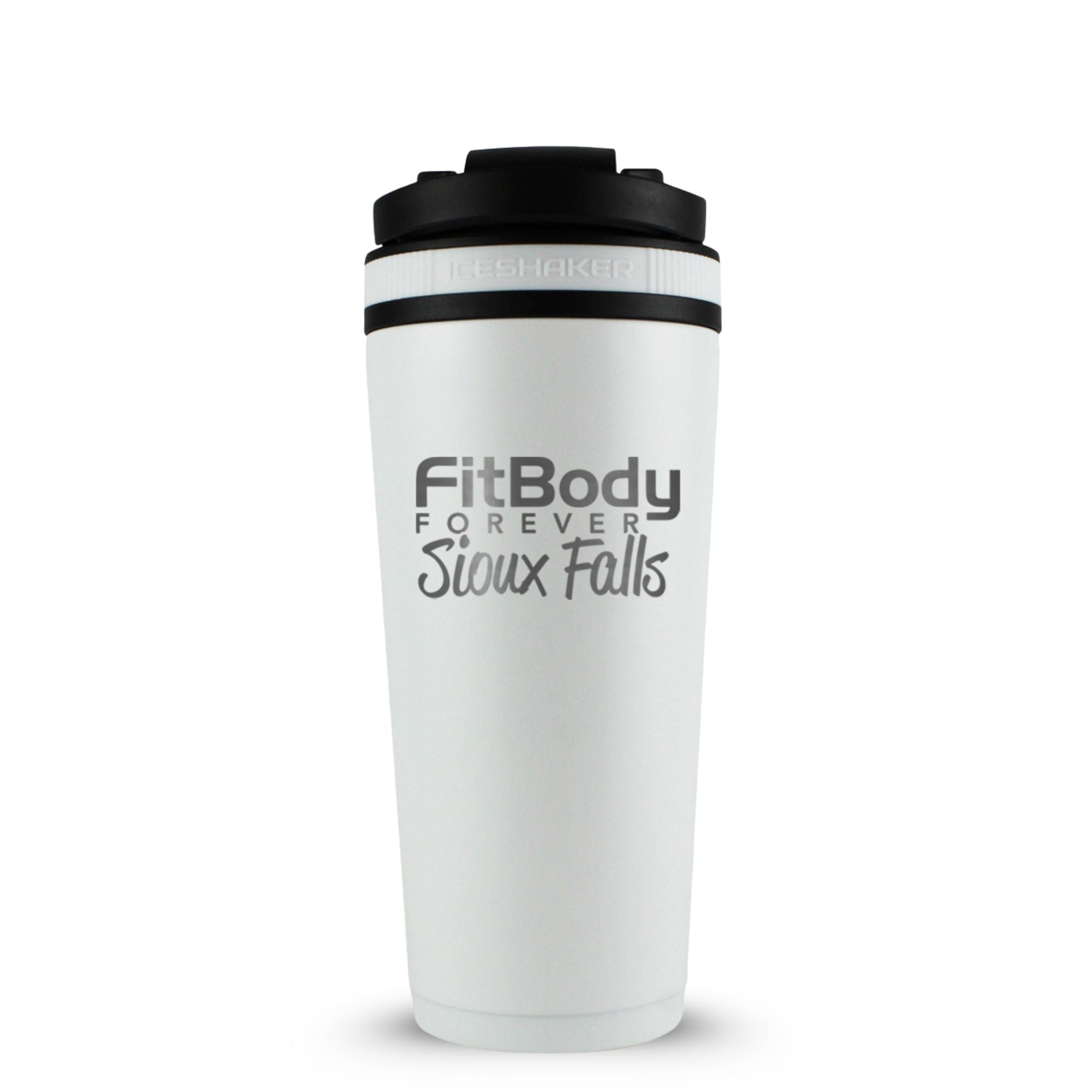 CUSTOM Sioux Falls Fit Body Forever 26oz Ice Shaker - White