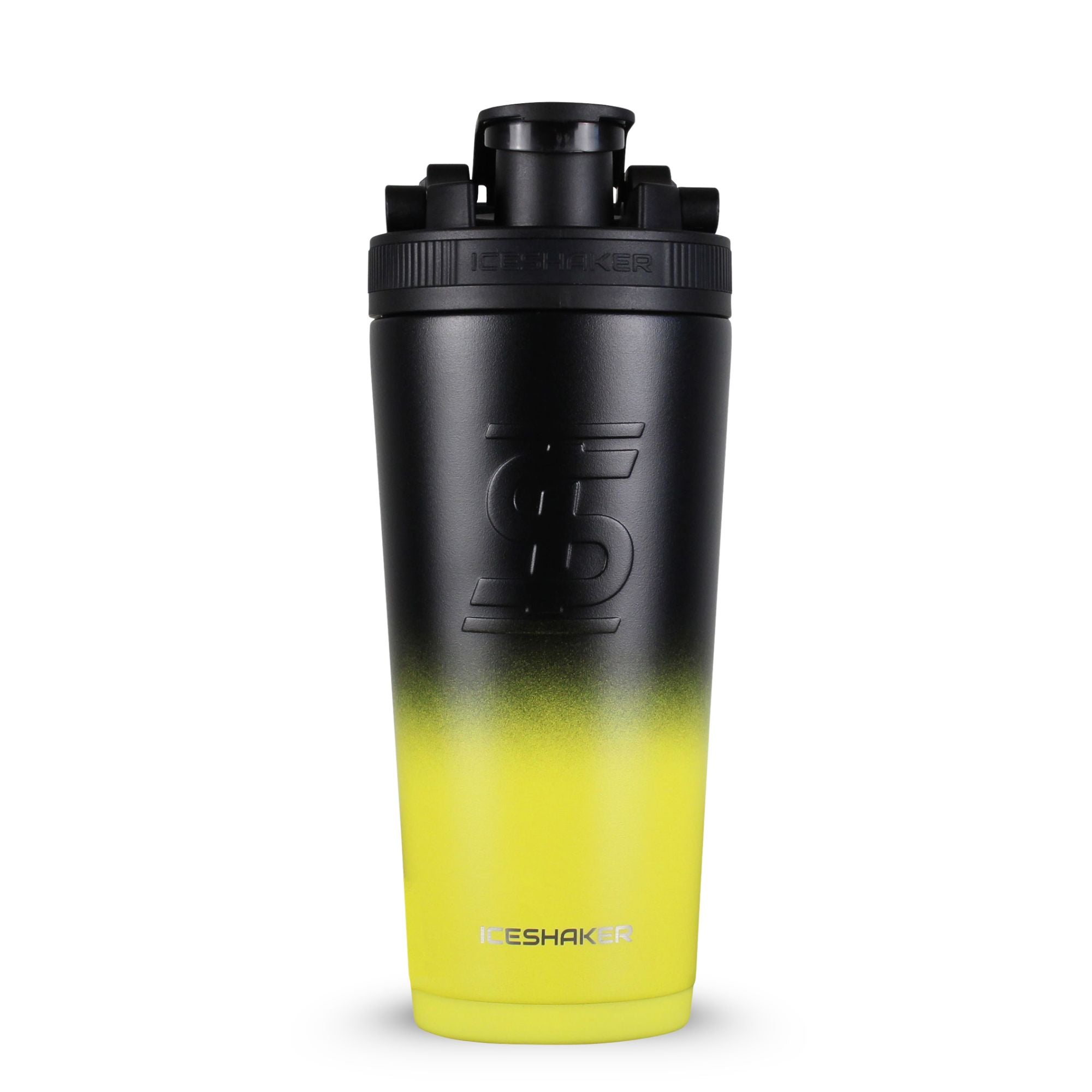 26oz Ice Shaker - Yellow Black Ombre