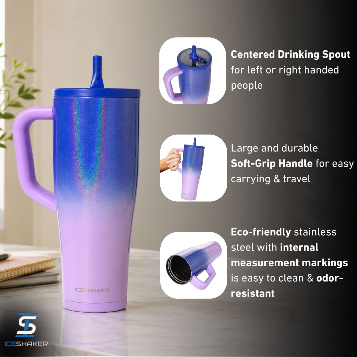 32oz Legend Series Shaker Bottle - Lilac Dreaming