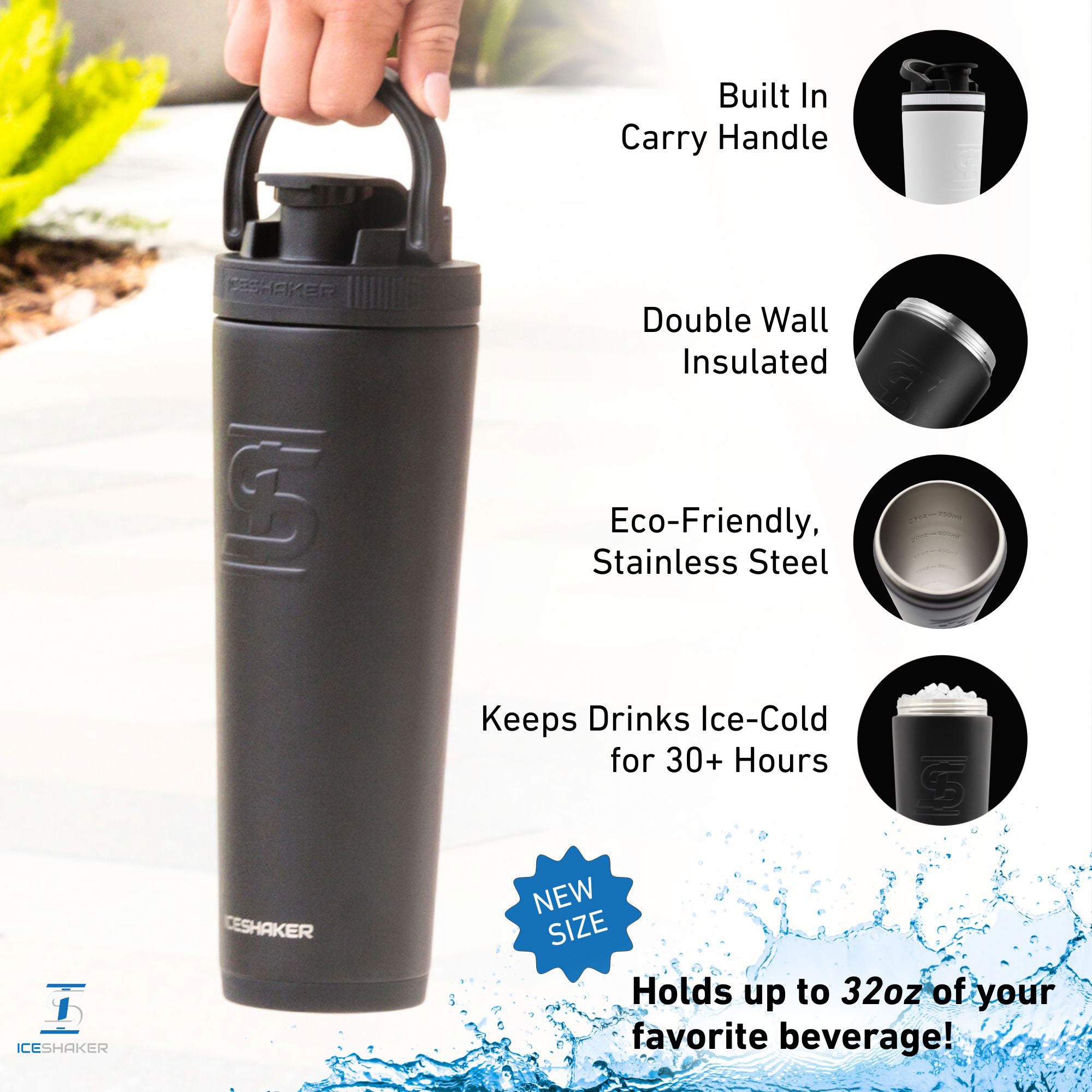 Custom Guerrilla Performance & Recovery 32oz Ice Shaker
