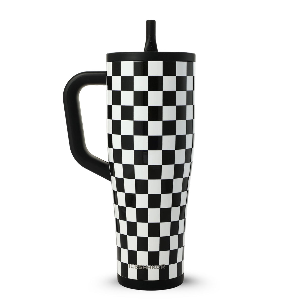 40oz Legend Series Shaker Bottle - Black & White Checkers