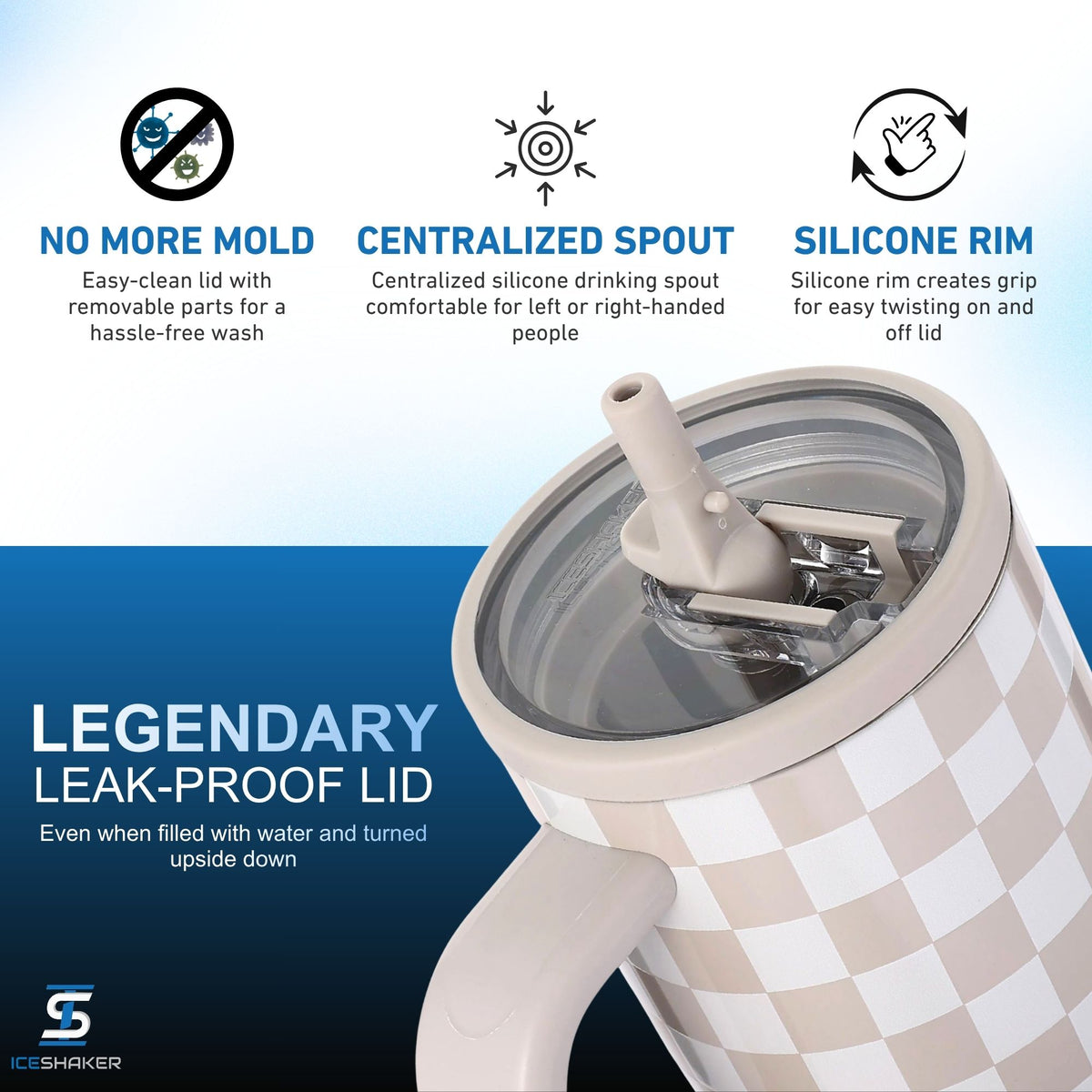 40oz Legend Series Shaker Bottle - Cobblestone