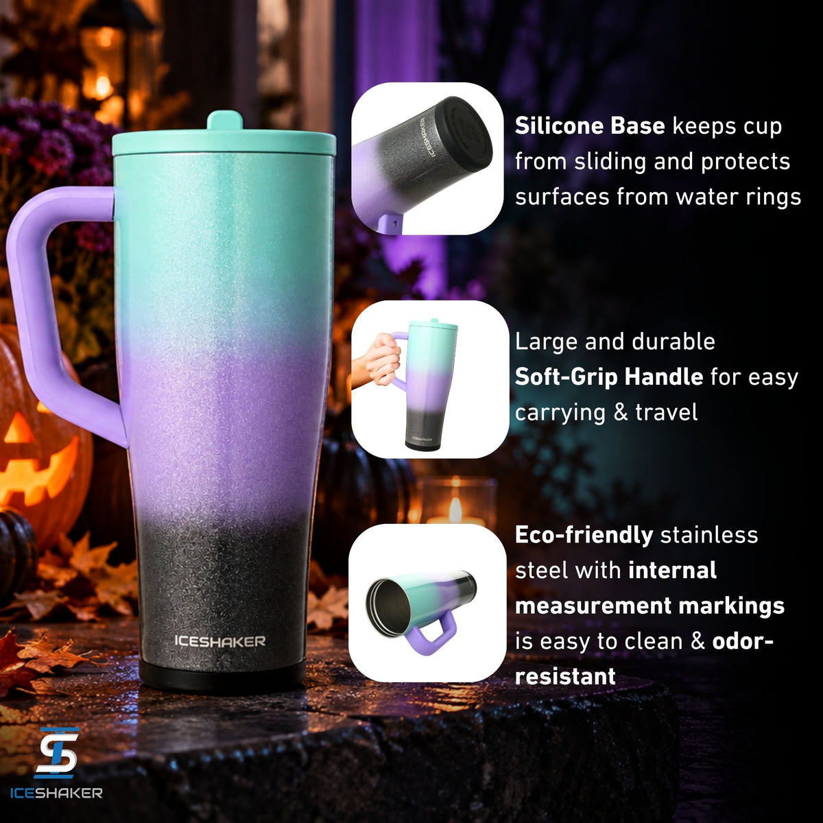 40oz Legend Series Shaker Bottle - Glitter 13 Moons