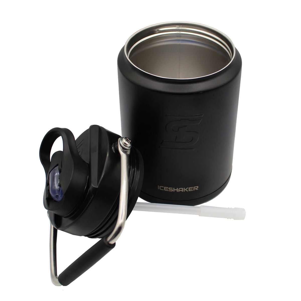 Half Gallon Jug with Silicone Base - Black