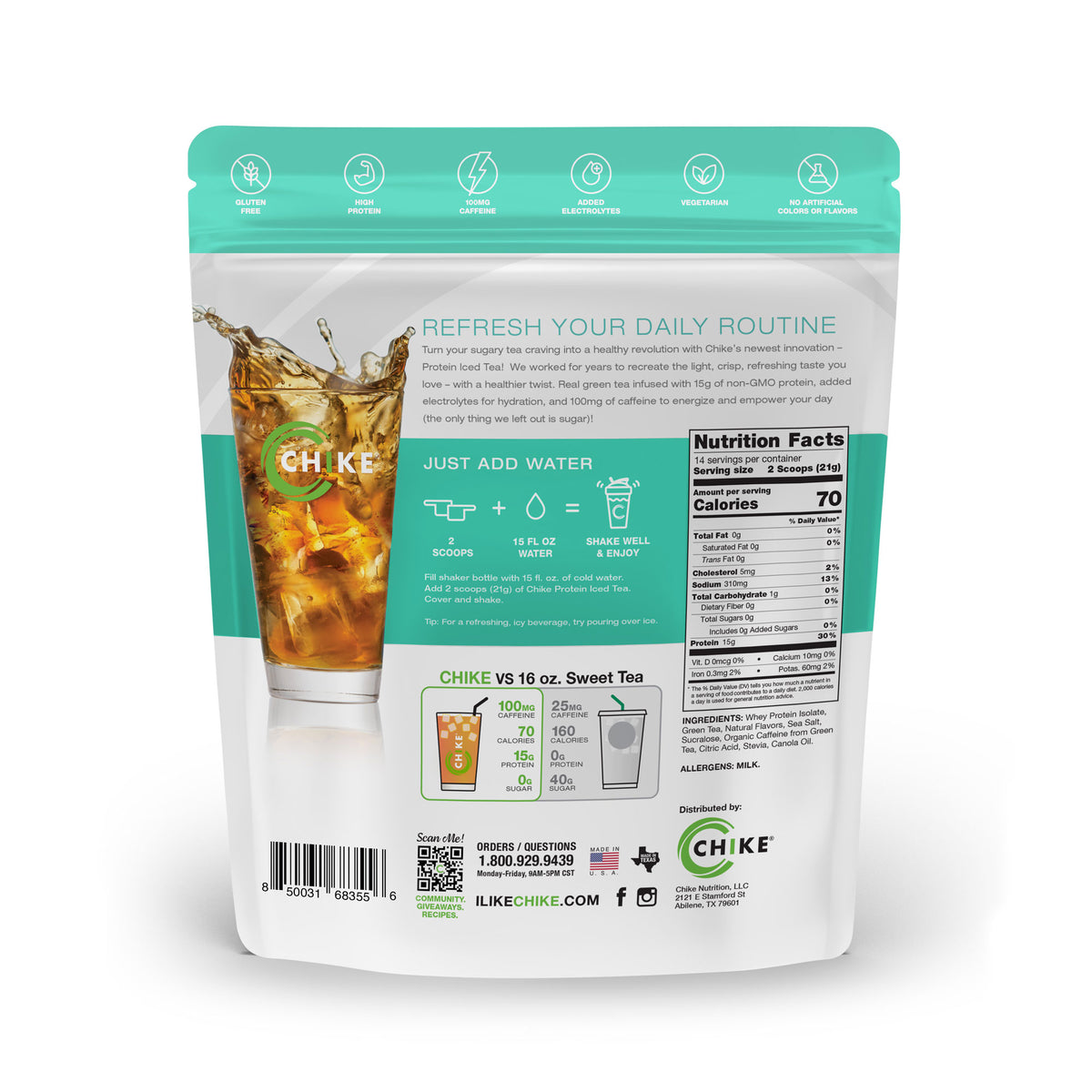 Chike Pineapple Margarita Protein Iced Tea