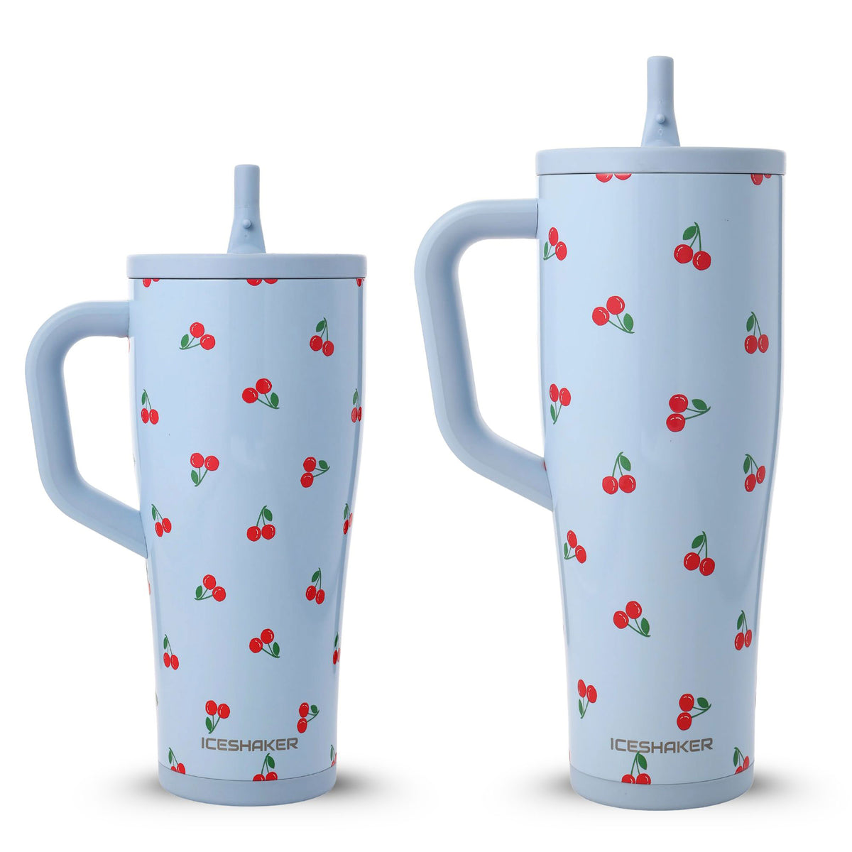 Ice Shaker Blue Cherries Legend Series Shaker Tumblers