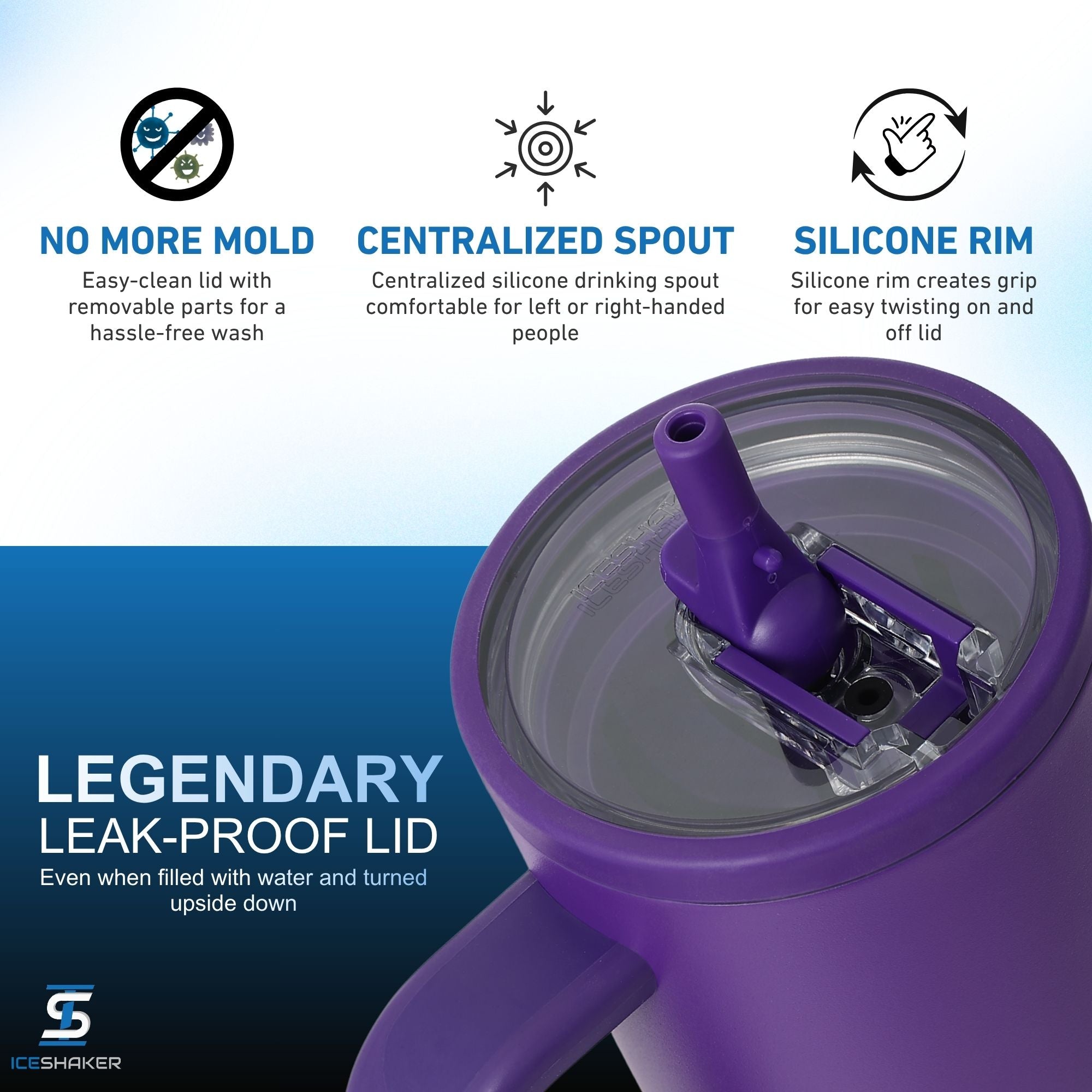 32oz Legend Series Shaker Bottle - Purple