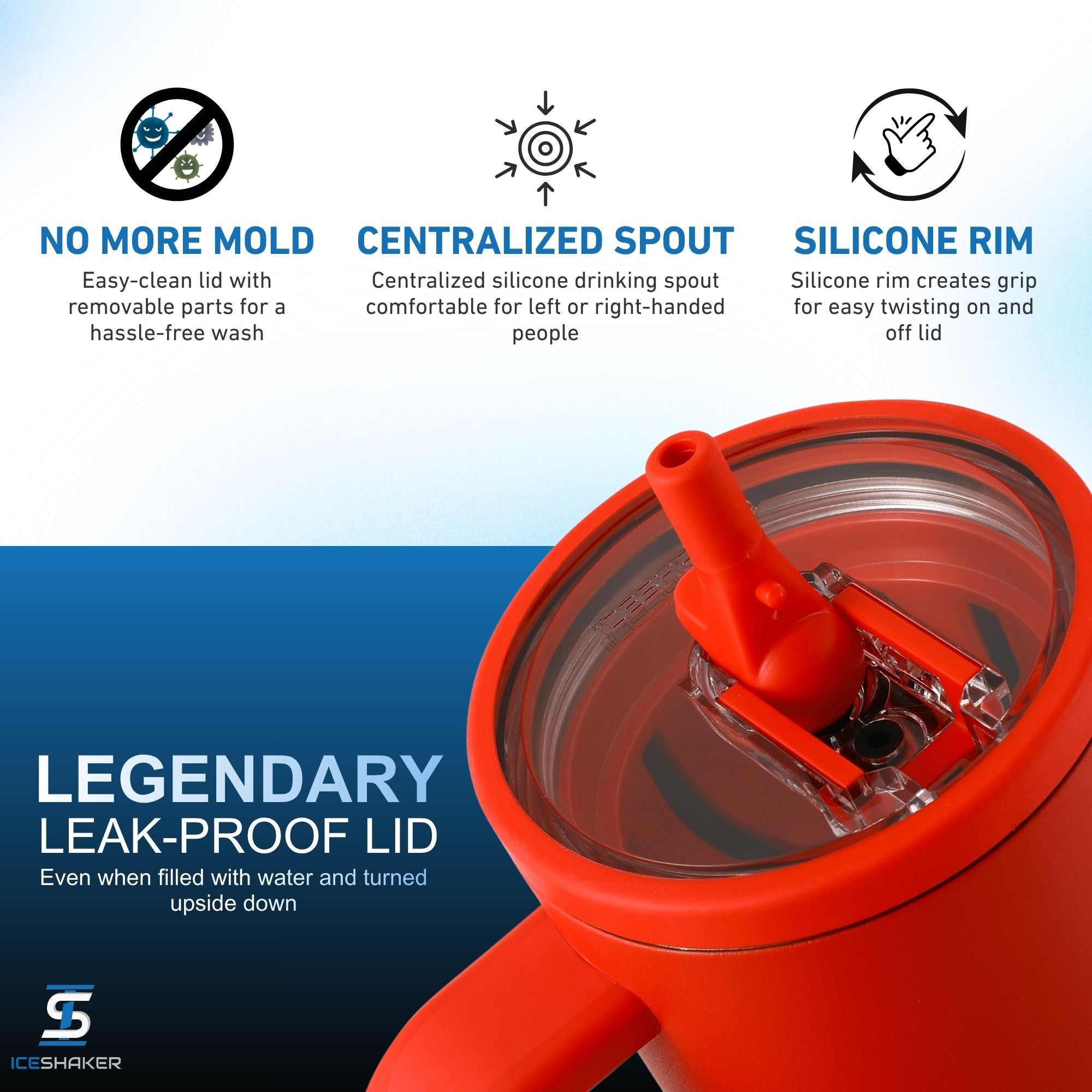 32oz Legend Series Shaker Bottle - Red