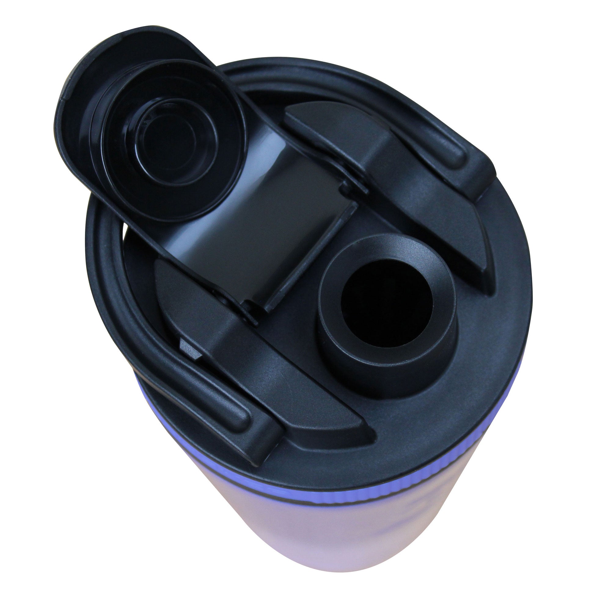 26oz Shaker Lid - Black Lid with Lilac Dreaming Band