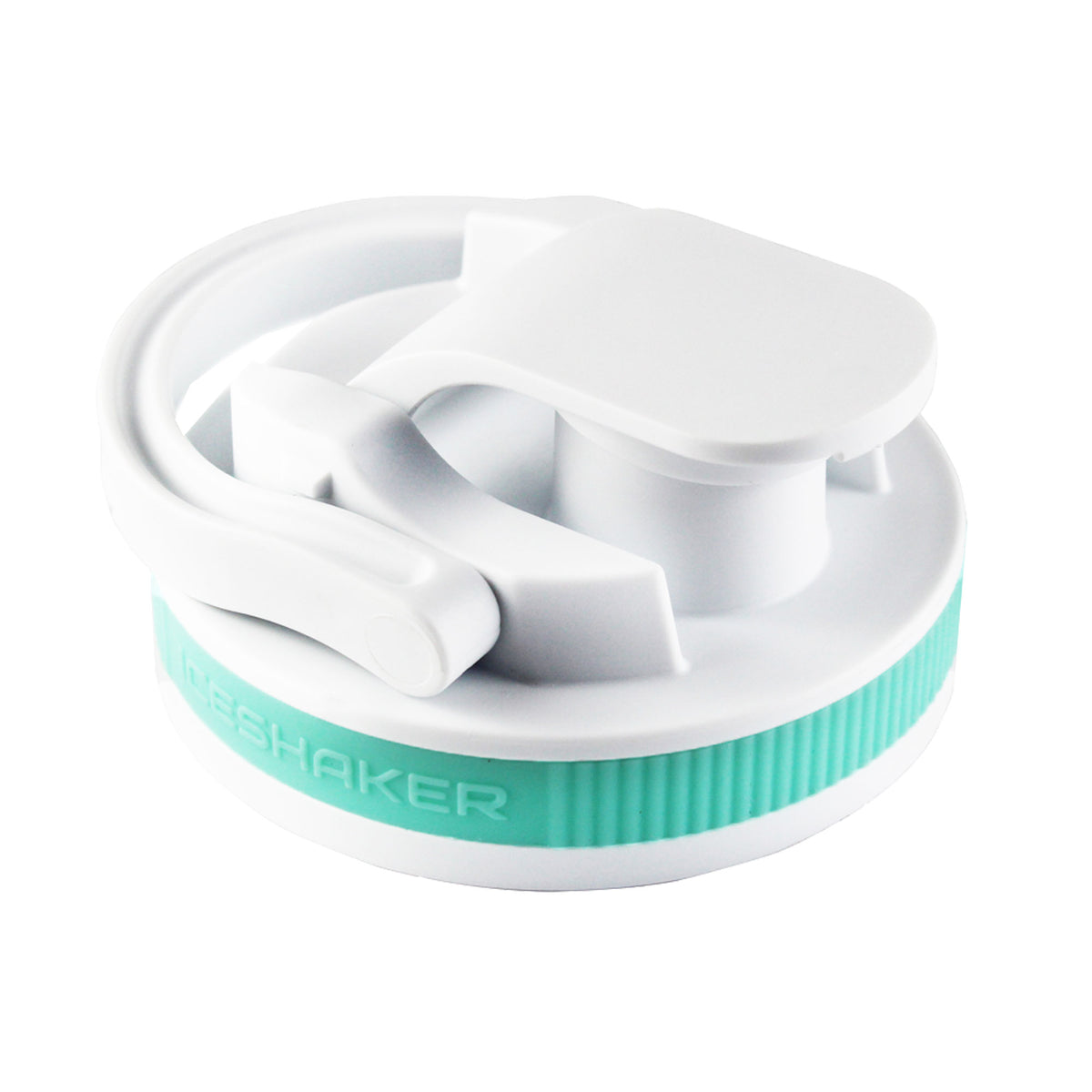 26oz Shaker Lid - White Lid with Mint Band