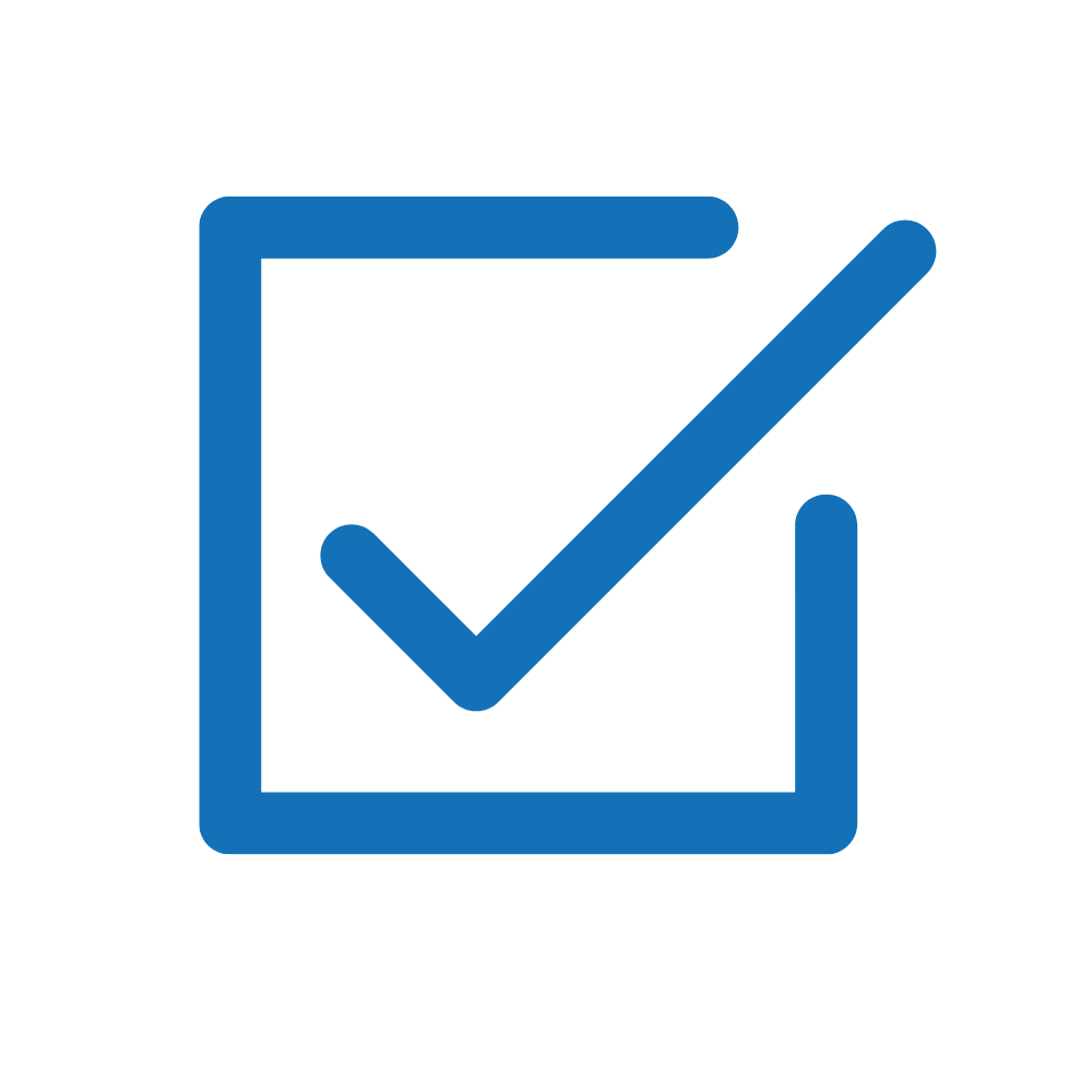 A checkmark box