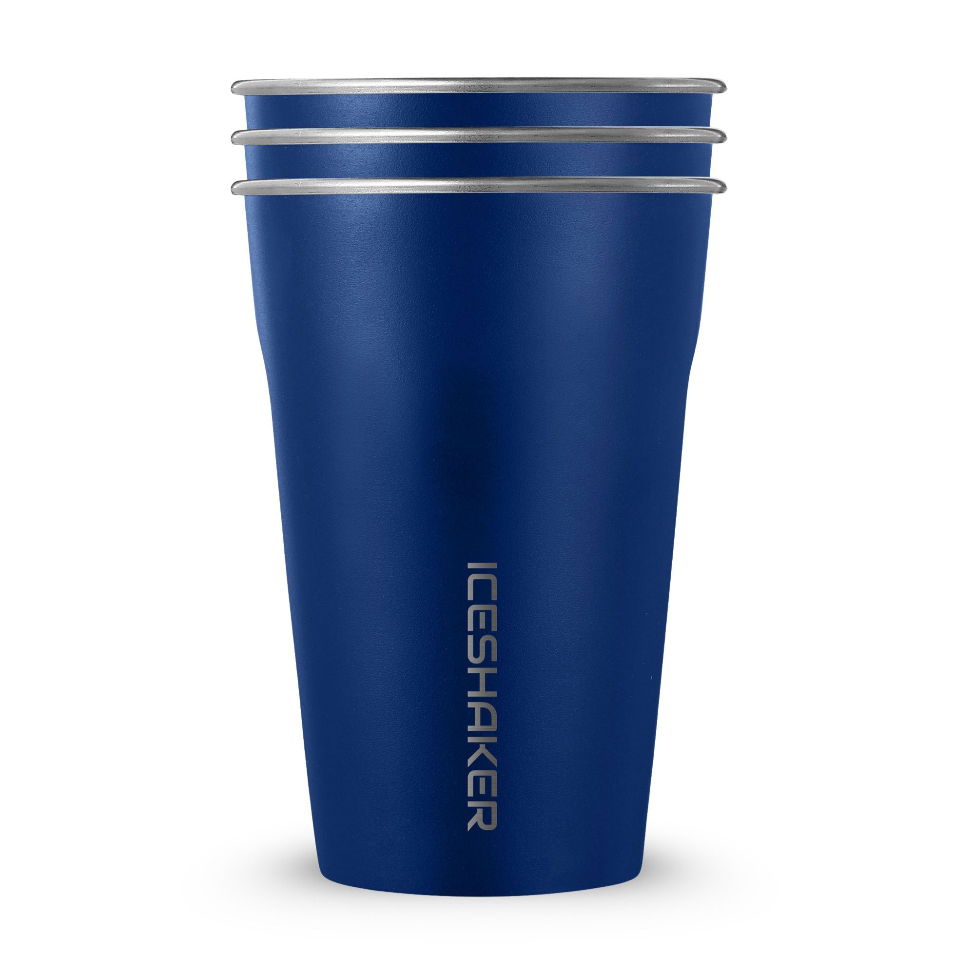 Navy 20oz Stainless Steel Cups - 3 Pack