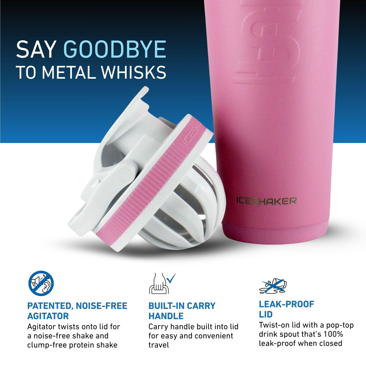 26oz Ice Shaker - Pink